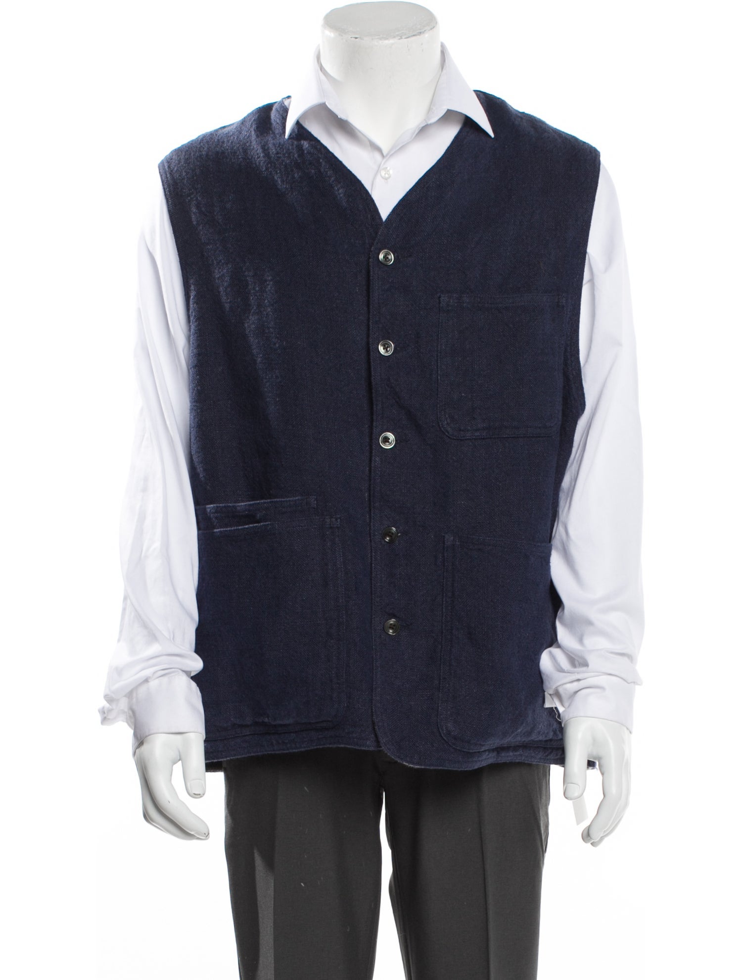 Drake's Linen Vest