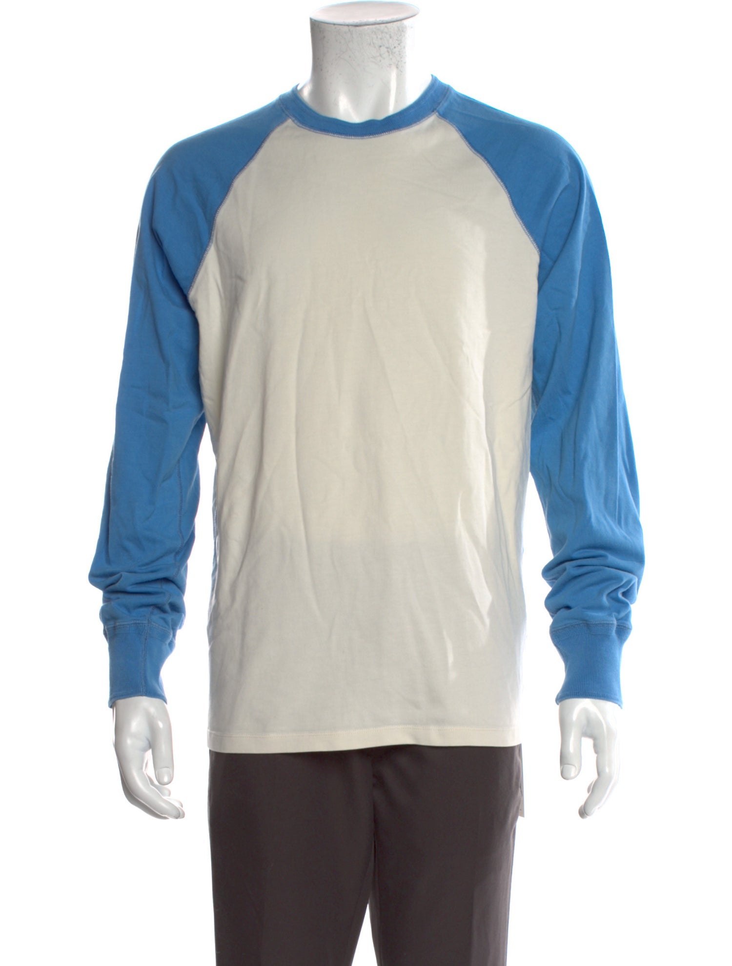 Drake's Colorblock Pattern Crew Neck T-Shirt