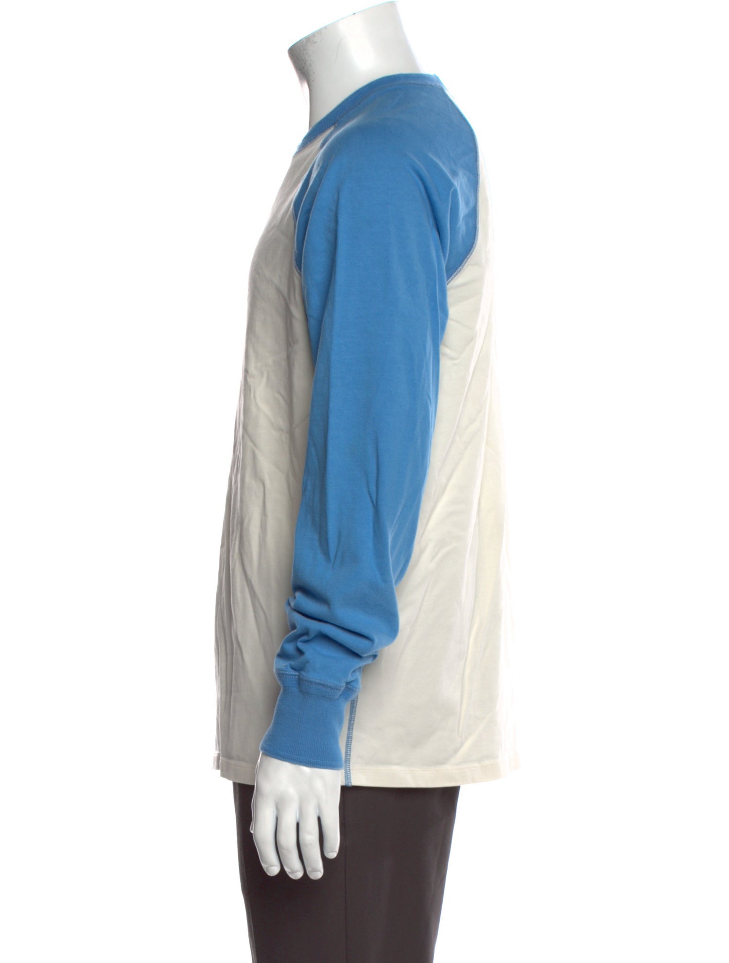 Drake's Colorblock Pattern Crew Neck T-Shirt