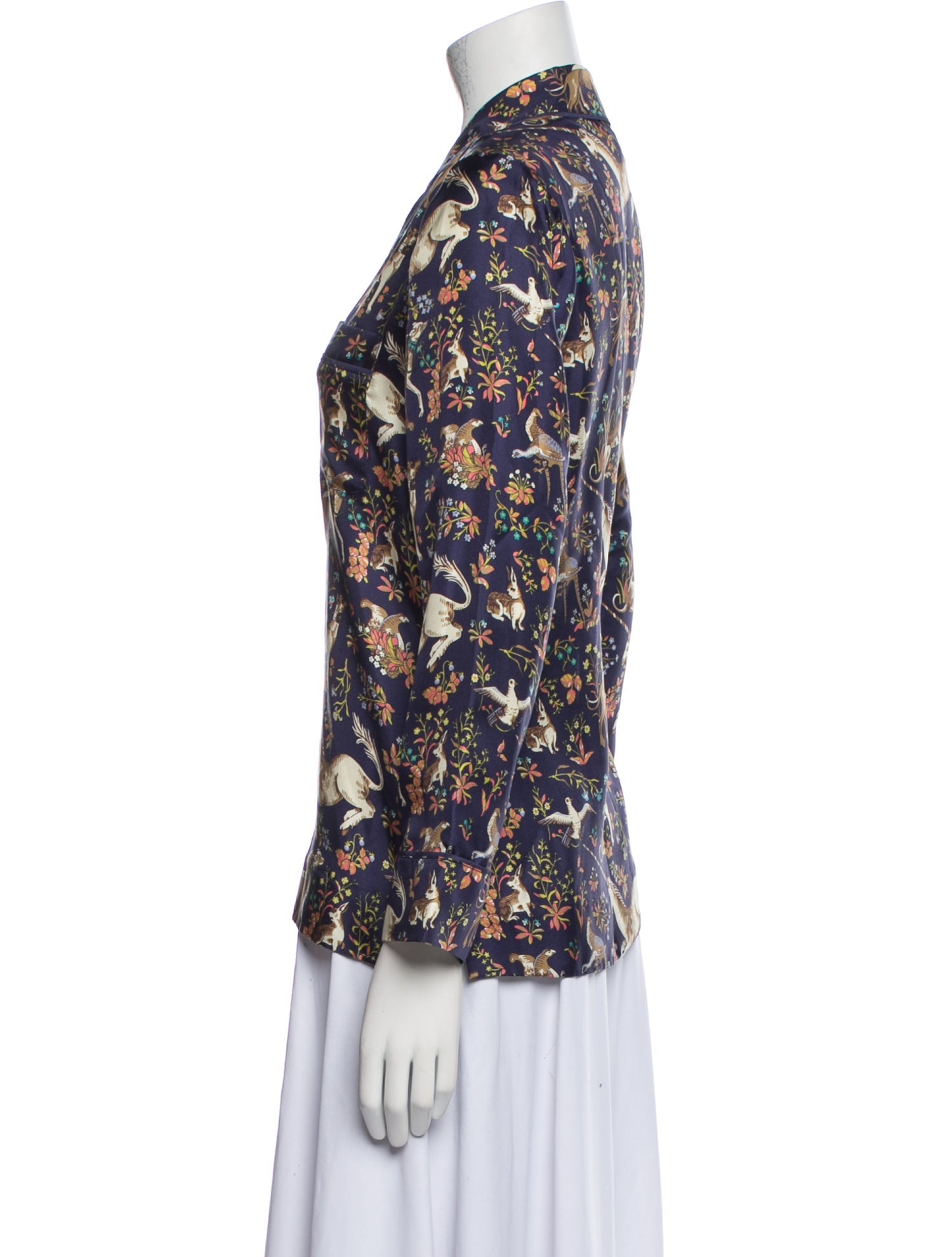 Drake's Silk Printed Pajamas