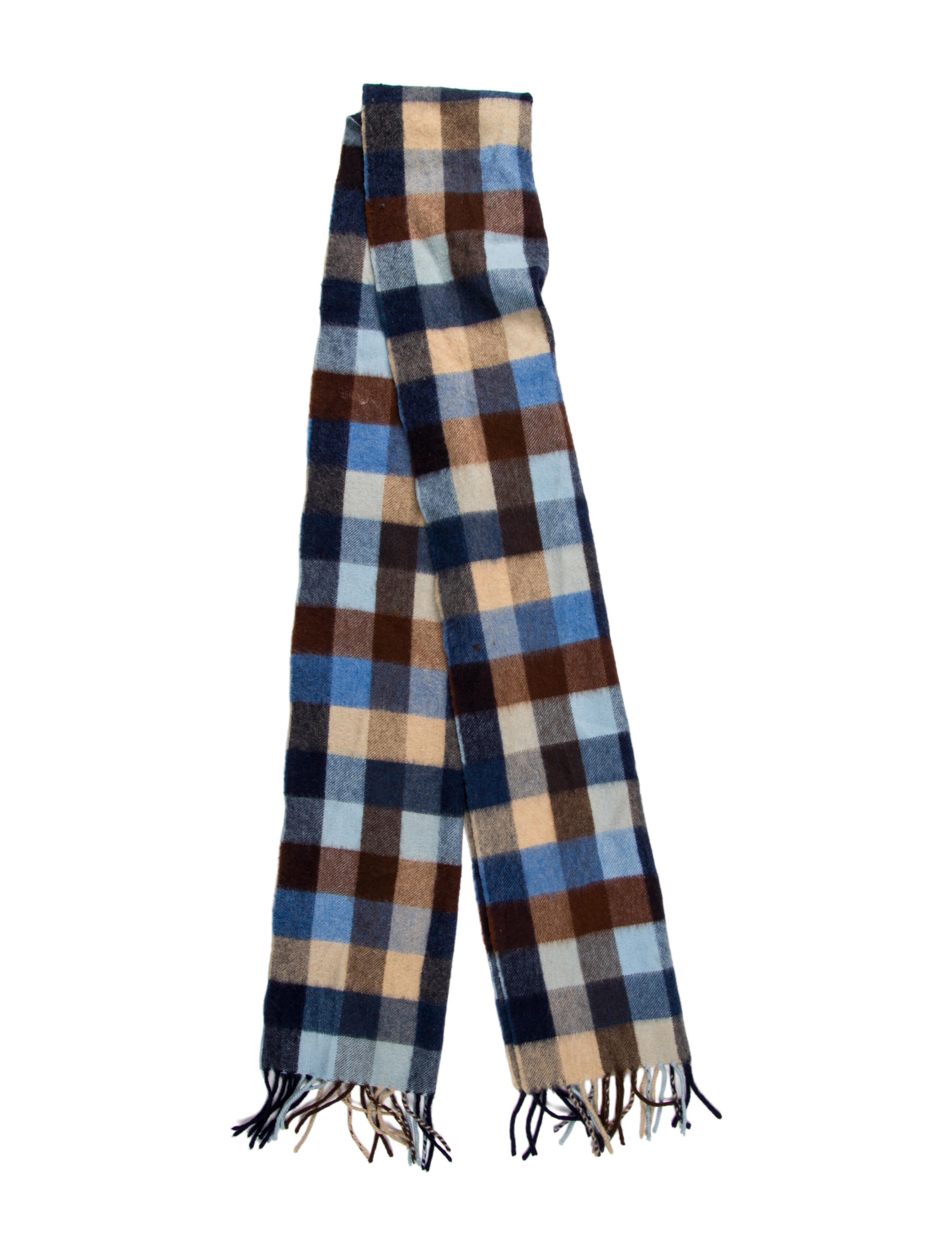 Drake's Wool Striped Scarf
