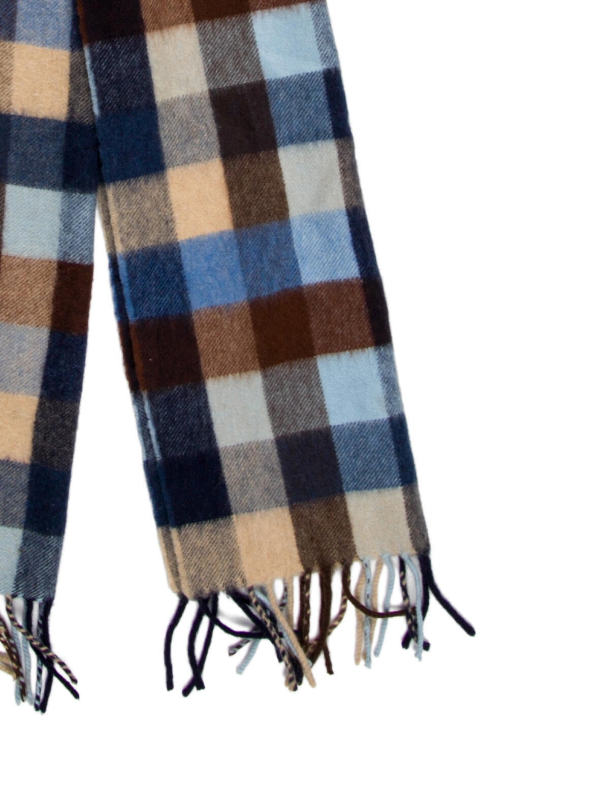 Drake's Wool Striped Scarf