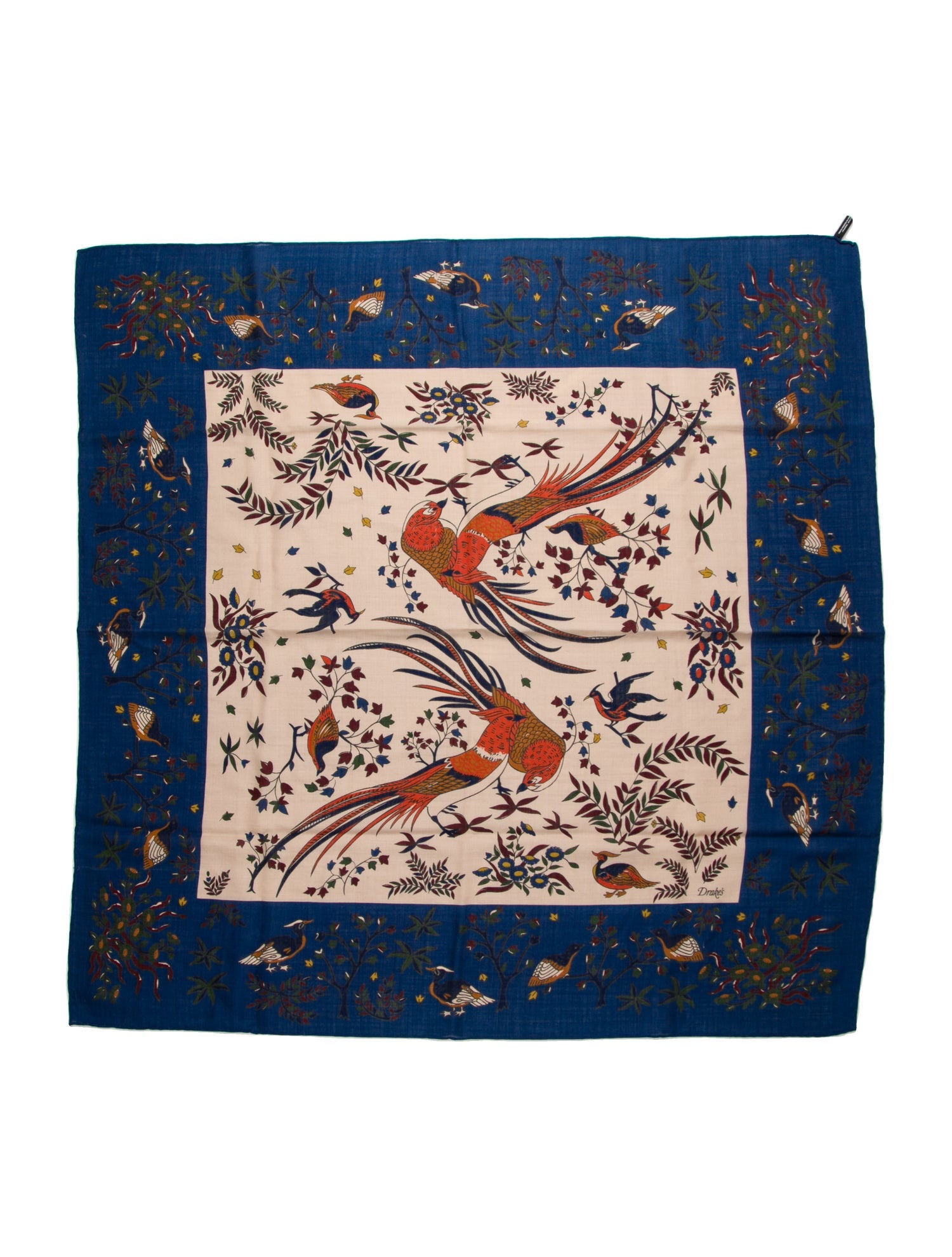 Drake's Wool Printed Scarf