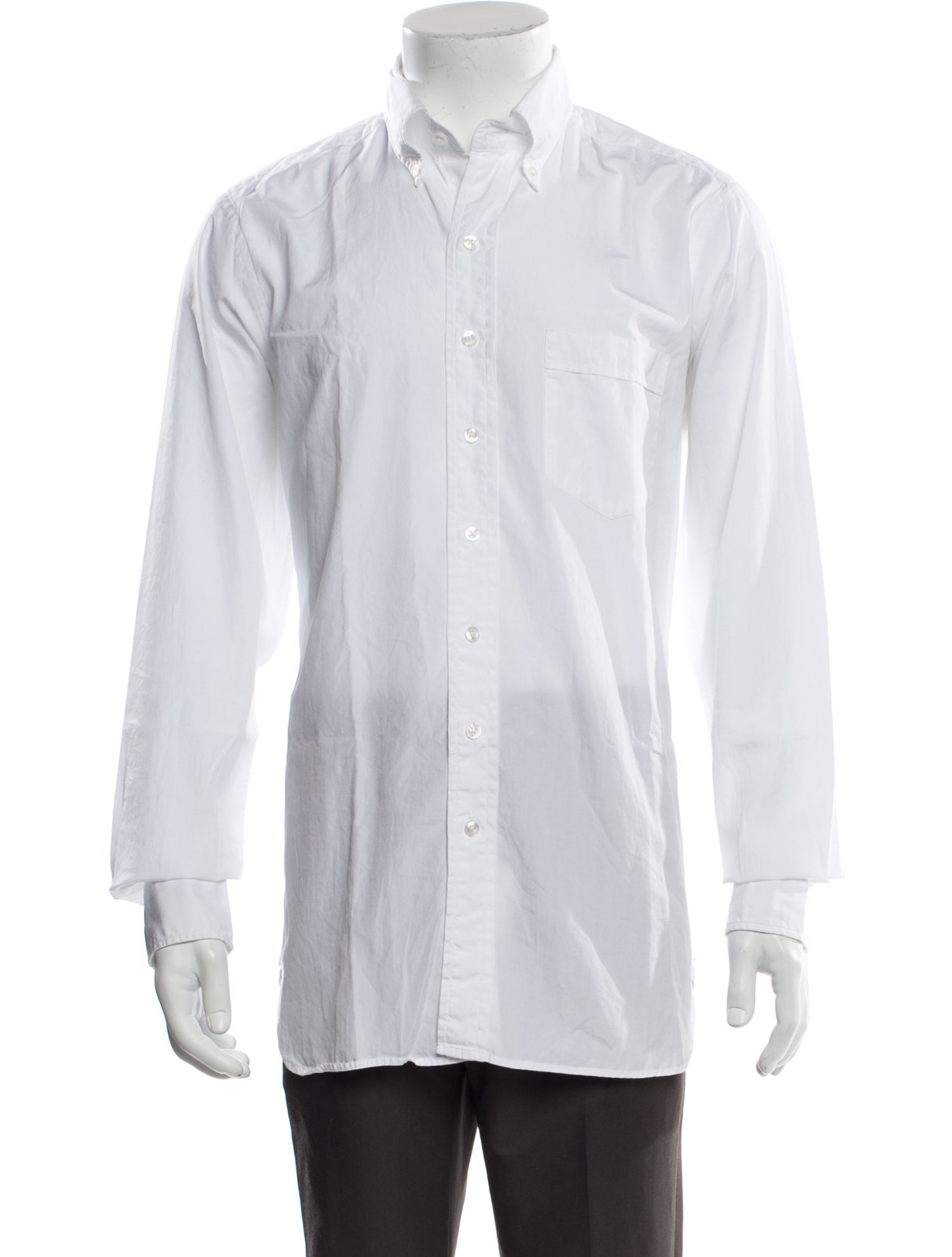 Drake's Long Sleeve Dress Shirt