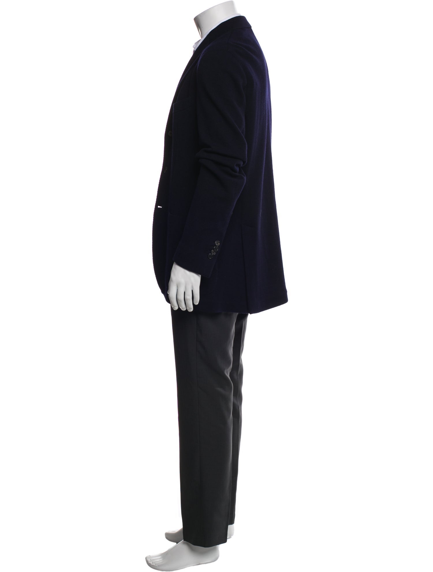 Drake's Black Wool Blazer