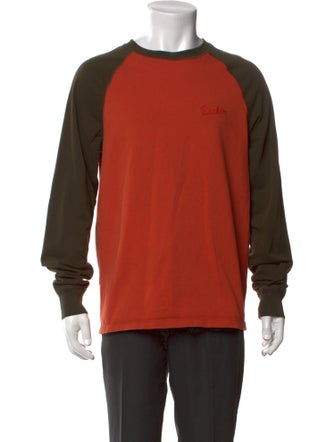 Drake's Colorblock Pattern Crew Neck T-Shirt