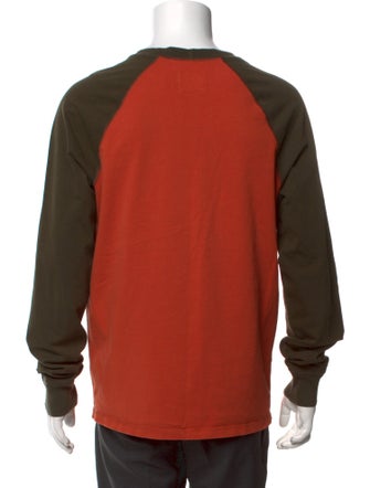 Drake's Colorblock Pattern Crew Neck T-Shirt