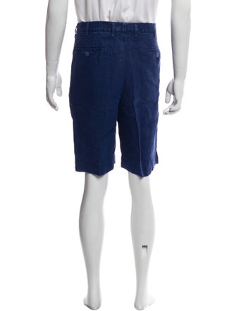 Drake's Linen Flat Front Shorts