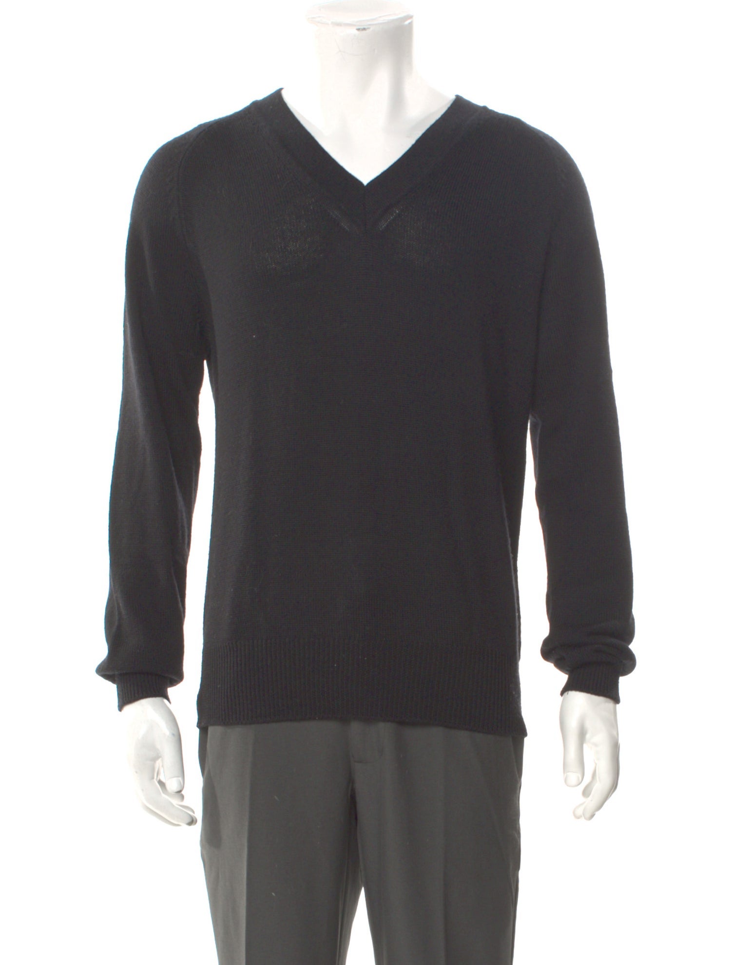 Drake's Merino Wool V-Neck Pullover