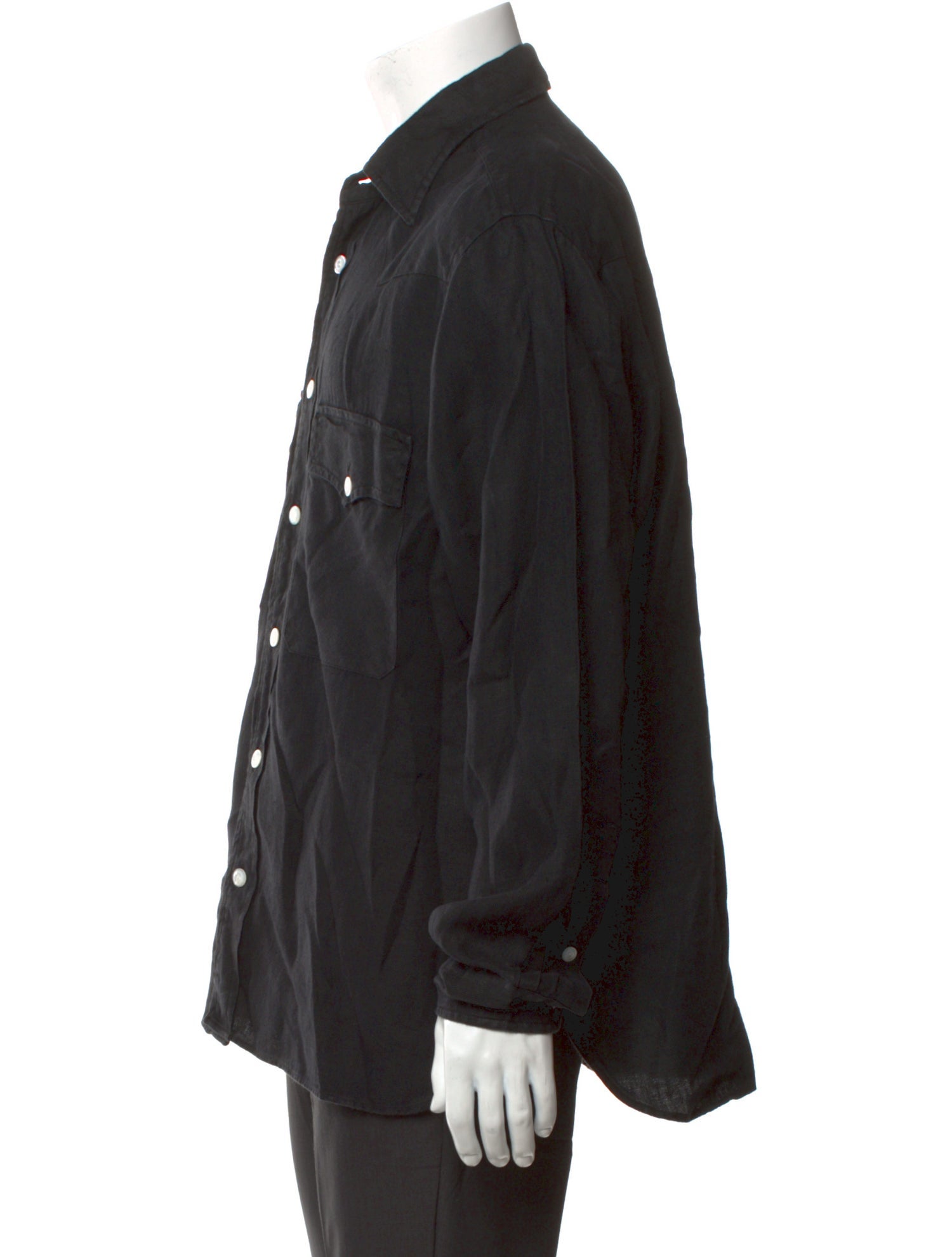 Drake's Linen Long Sleeve Shirt