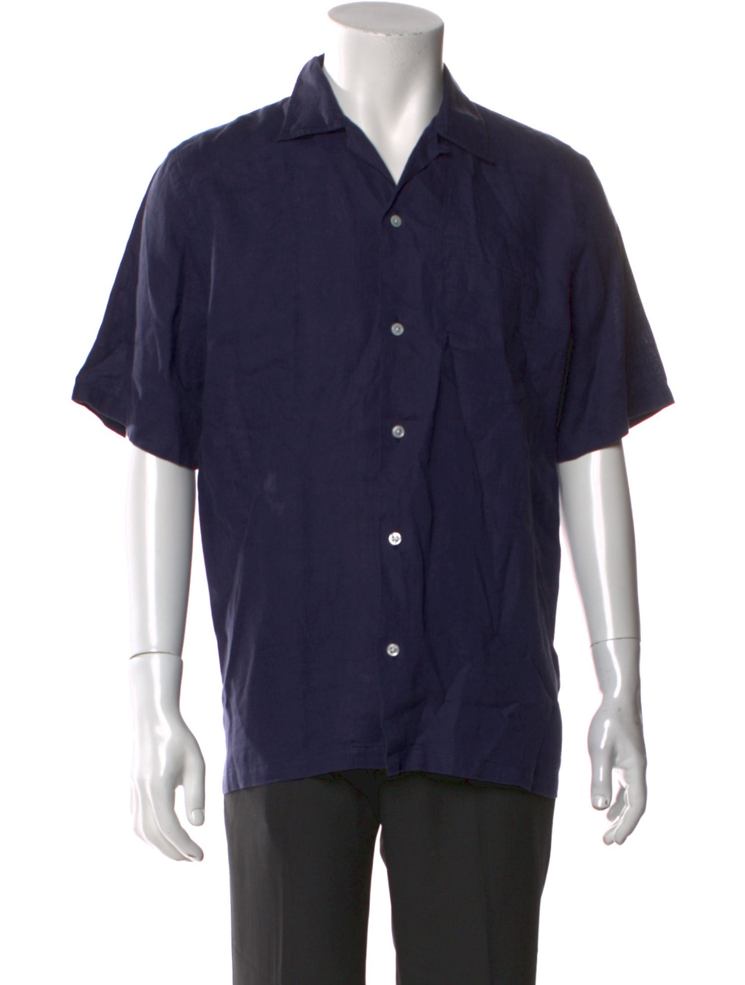 Drake's Linen Short Sleeve Shirt