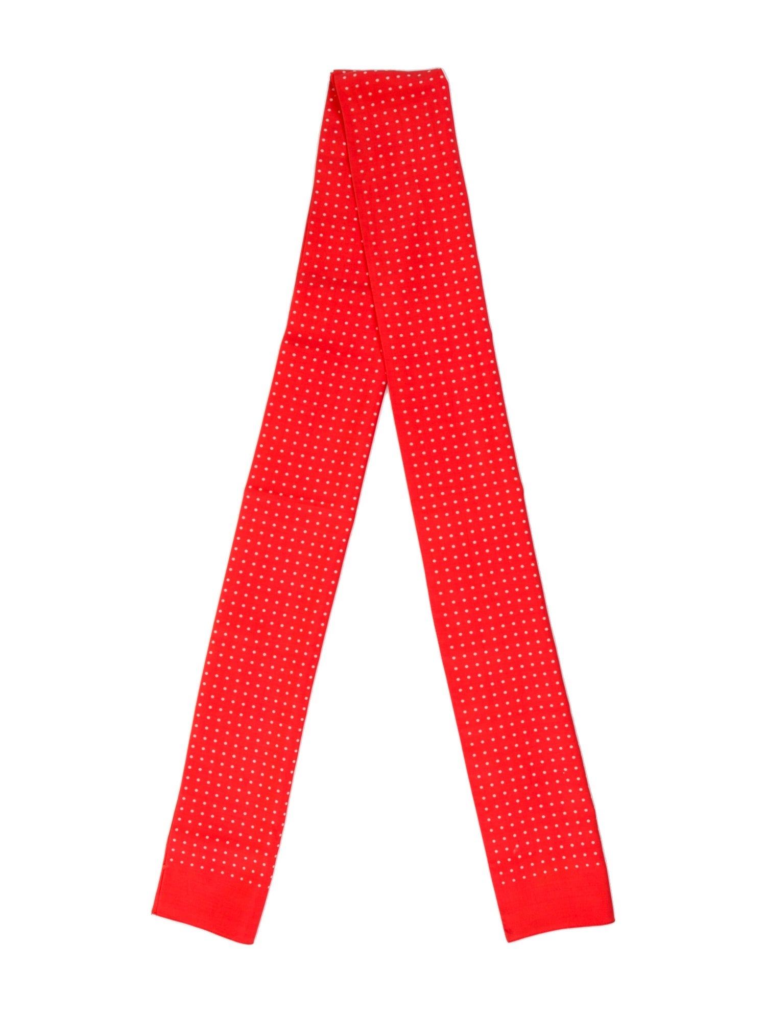 Drake's Silk Polka Dot Print Scarf