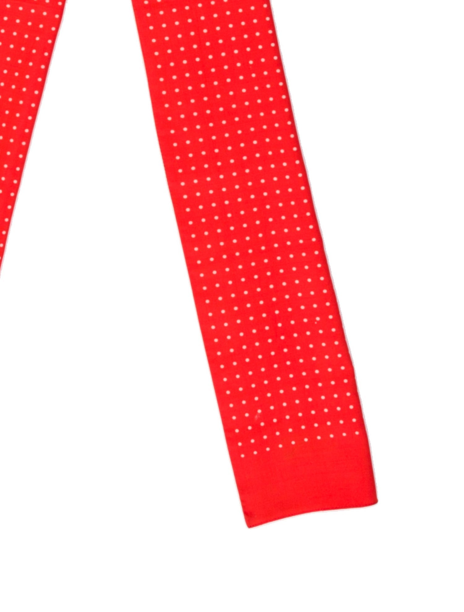 Drake's Silk Polka Dot Print Scarf