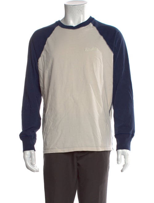 Drake's Colorblock Pattern Crew Neck T-Shirt