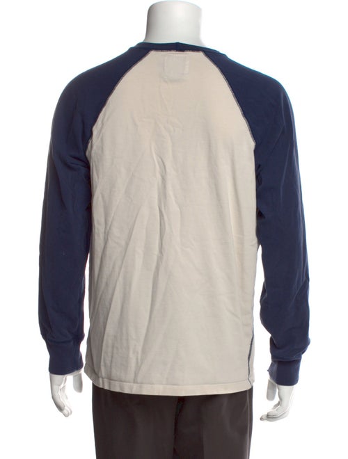 Drake's Colorblock Pattern Crew Neck T-Shirt