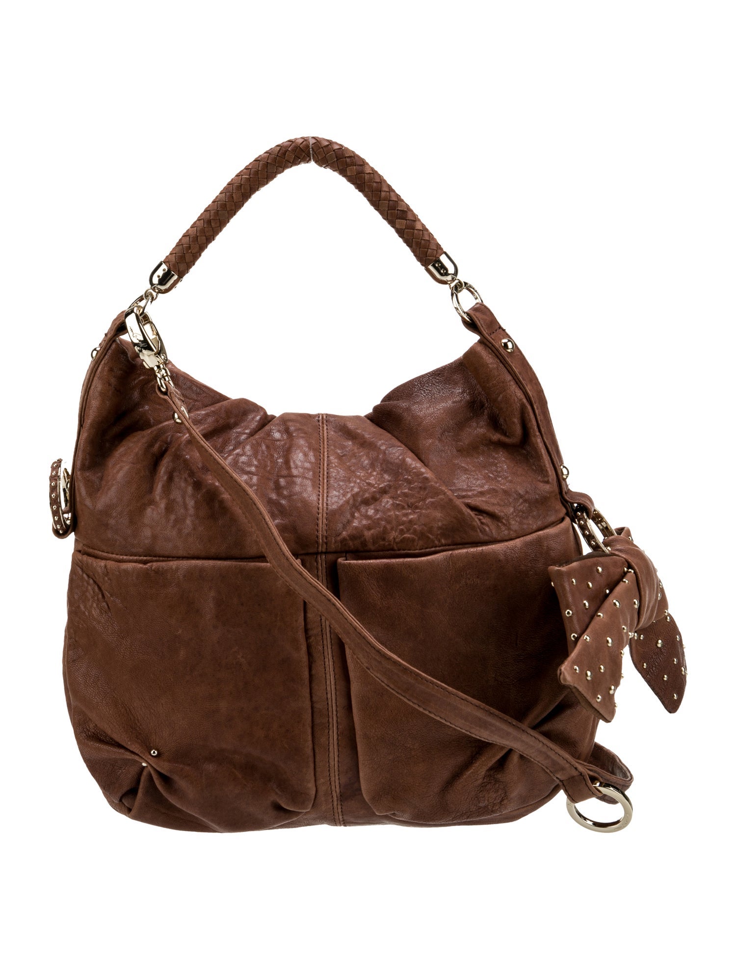 Drake's Leather Top Handle Bag