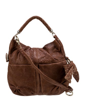 Drake's Leather Top Handle Bag