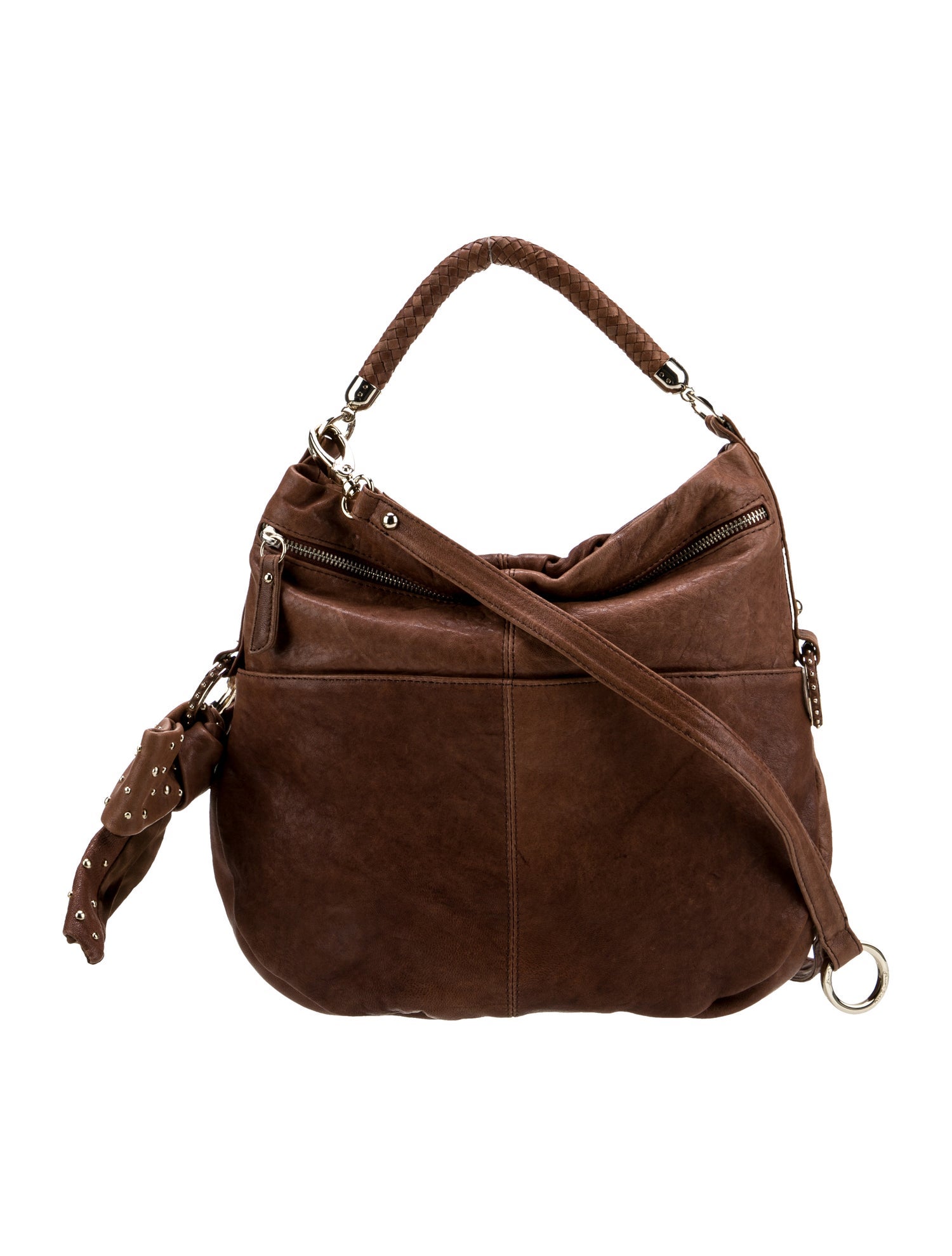 Drake's Leather Top Handle Bag