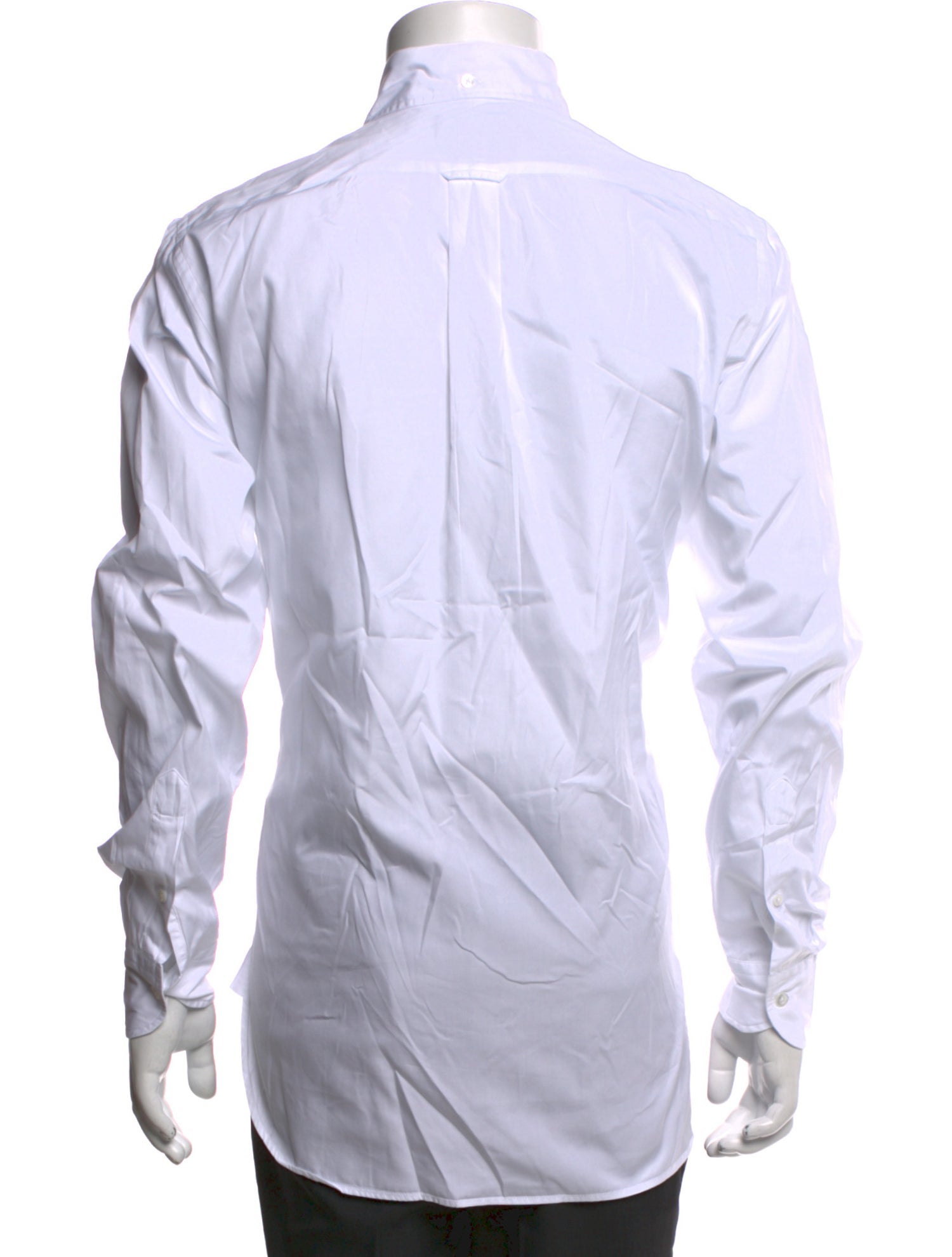 Drake's Striped Long Sleeve Dress Shirt