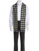 Drake's Lambswool Plaid Print Scarf