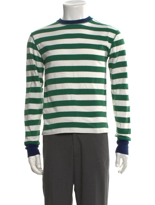 Drake's Striped Crew Neck T-Shirt