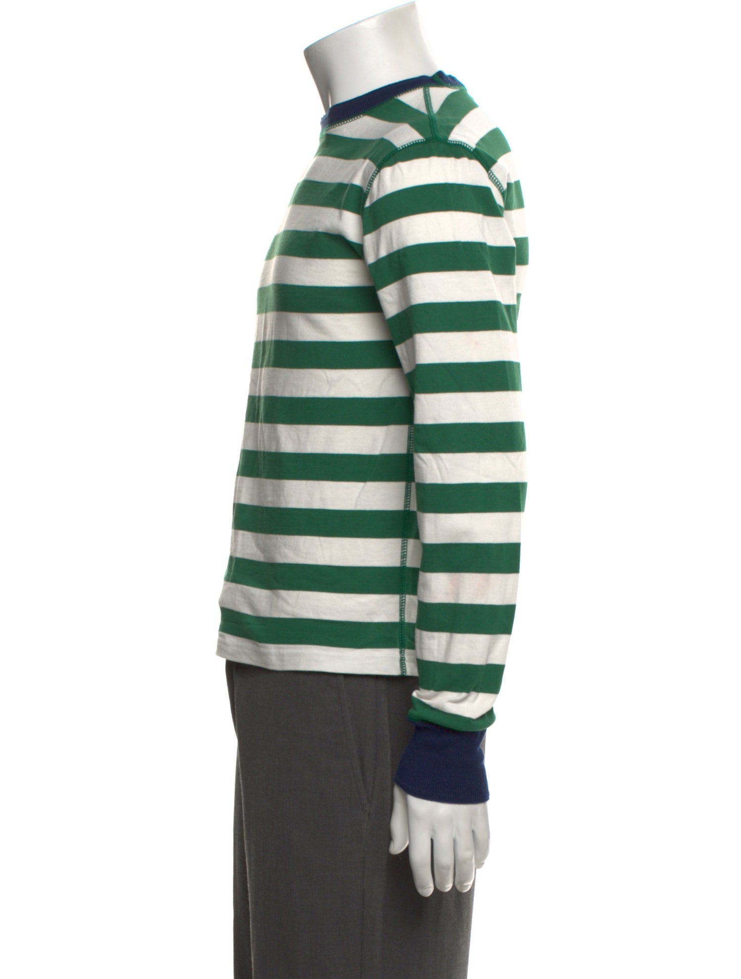 Drake's Striped Crew Neck T-Shirt