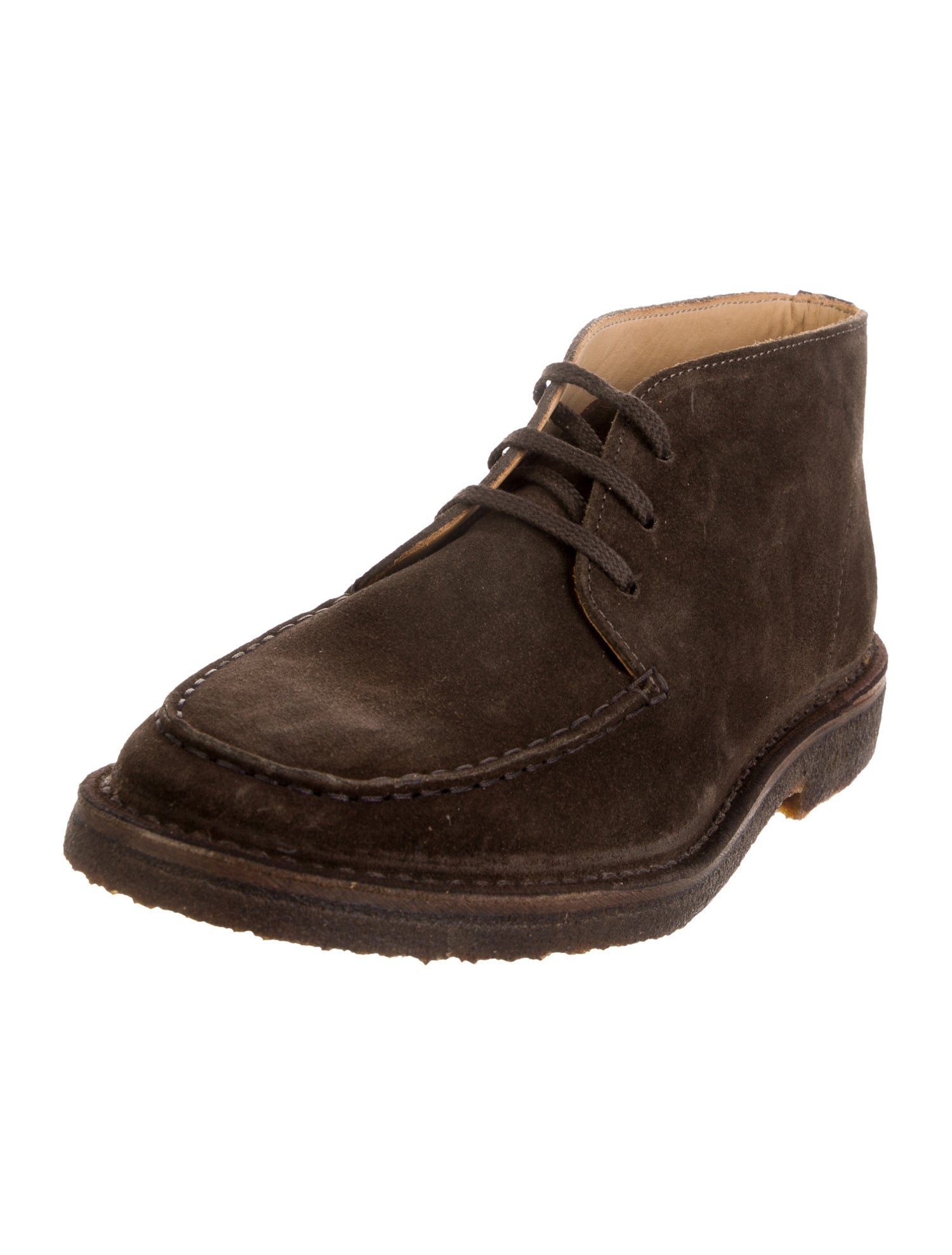 Drake's Suede Lace-Up Boots