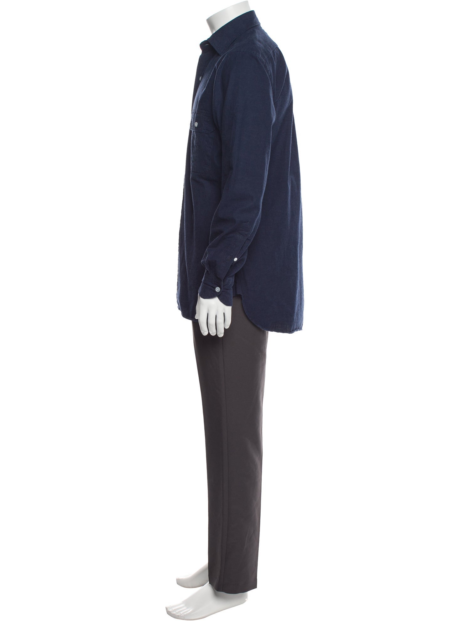 Drake's Long Sleeve Dress Shirt