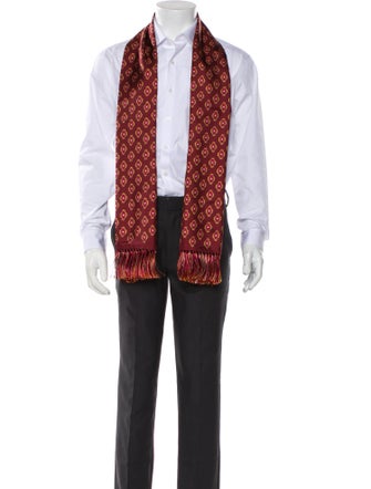 Drake's Silk Printed Scarf
