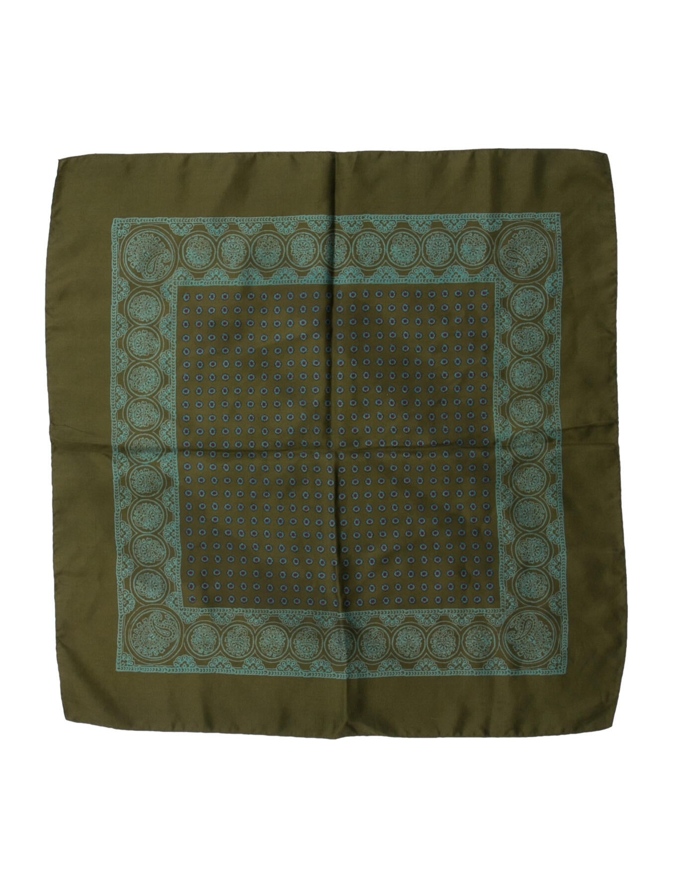 Drake's Silk Printed Bandana