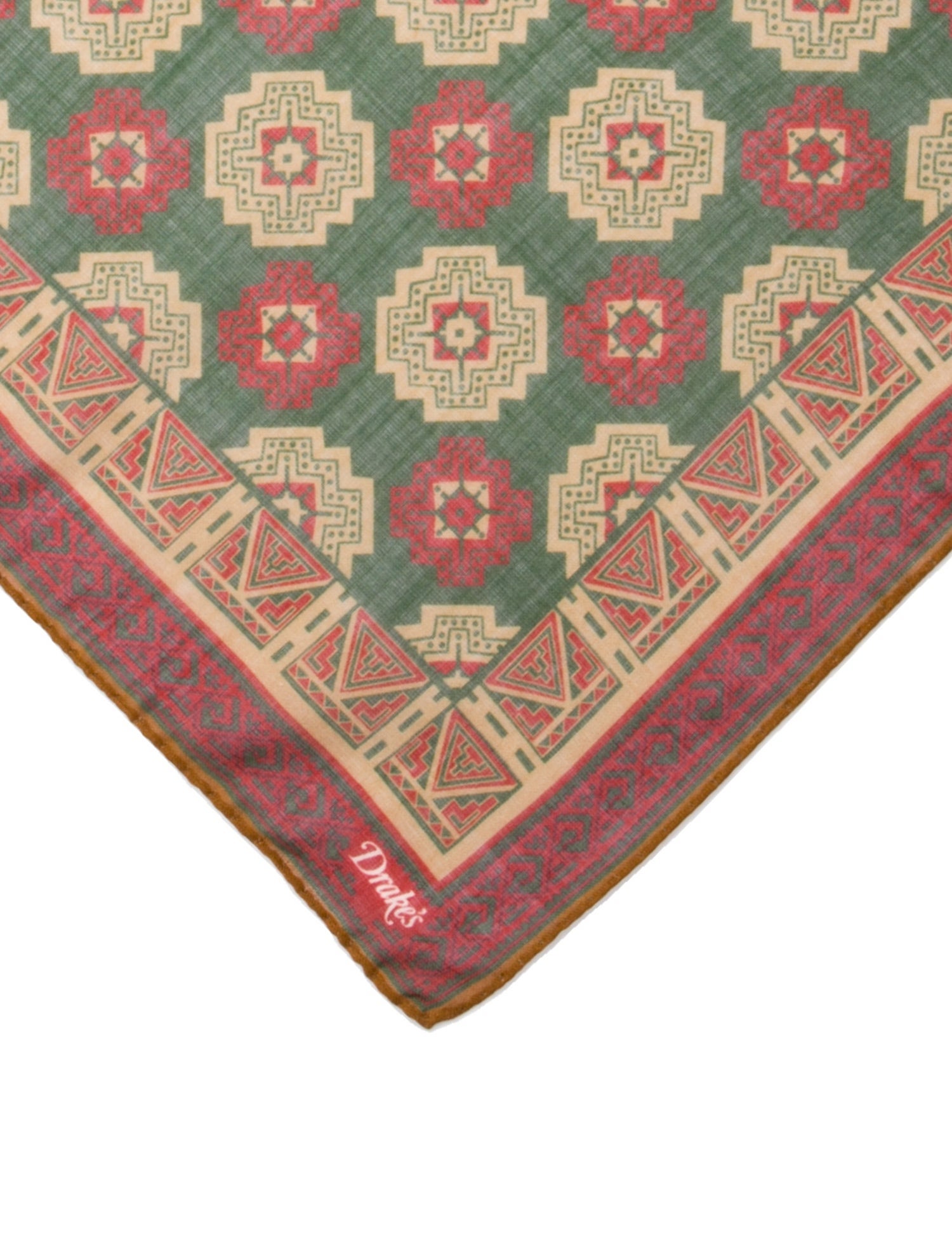 Drake's Wool Printed Scarf