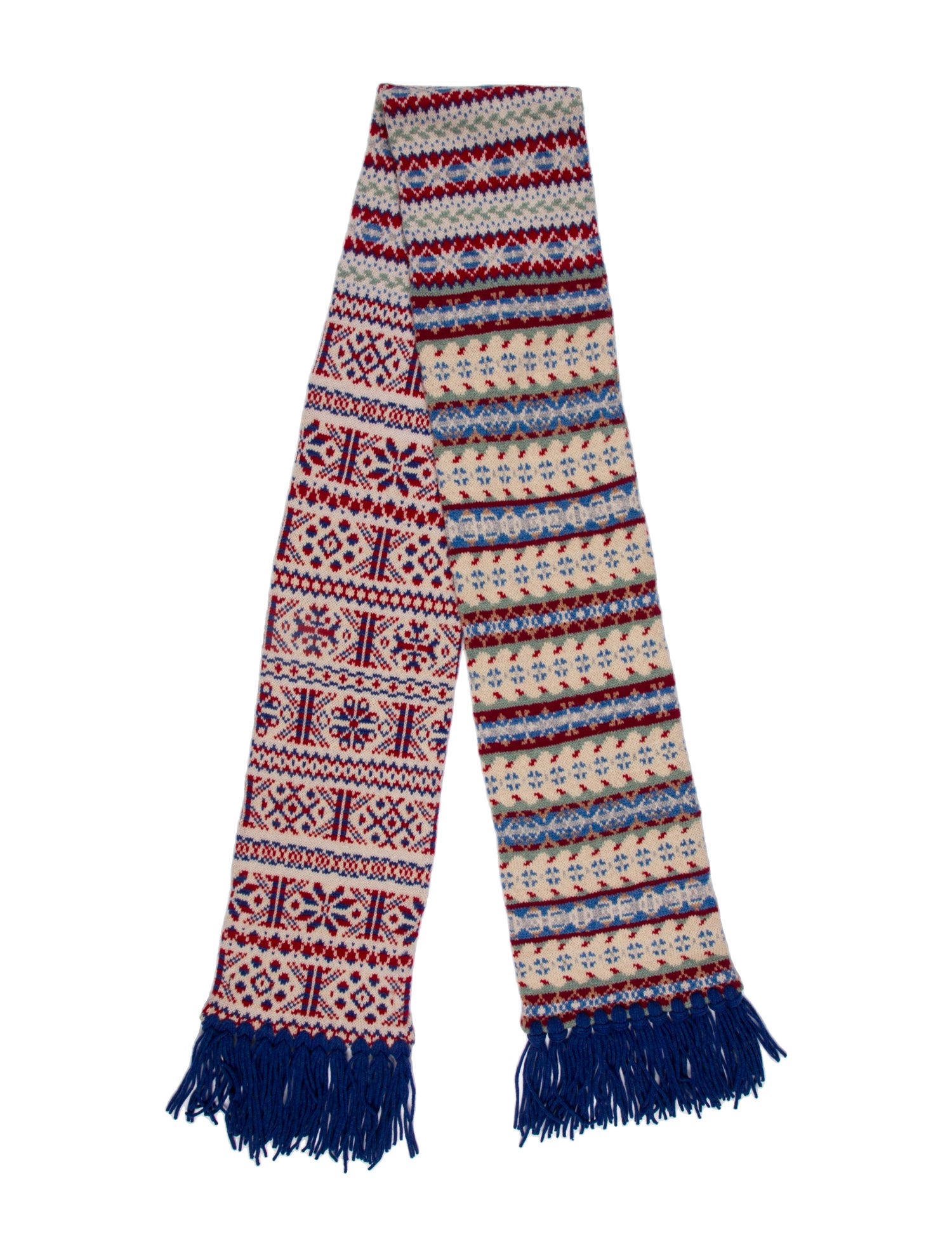 Drake's Lambswool Striped Scarf