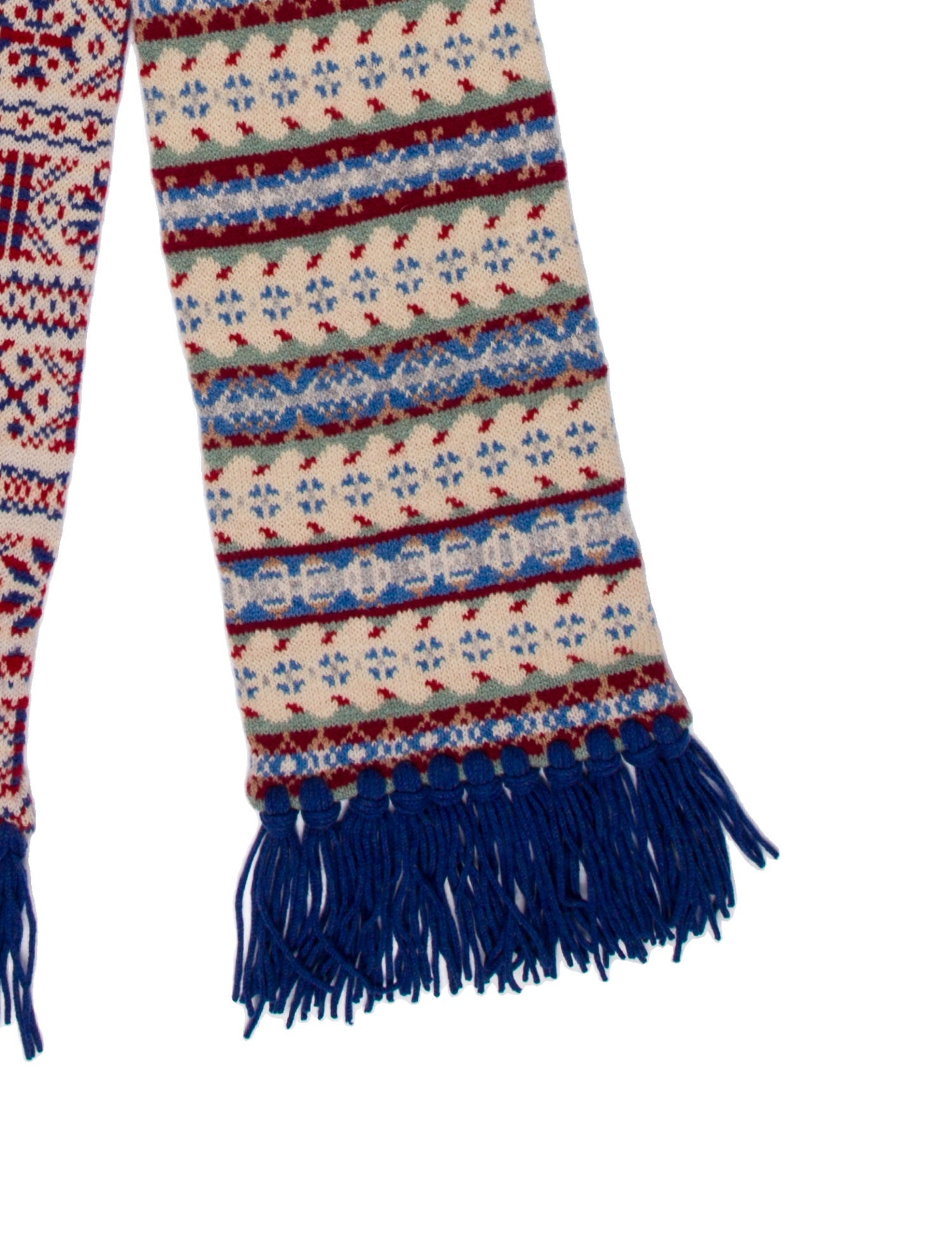 Drake's Lambswool Striped Scarf