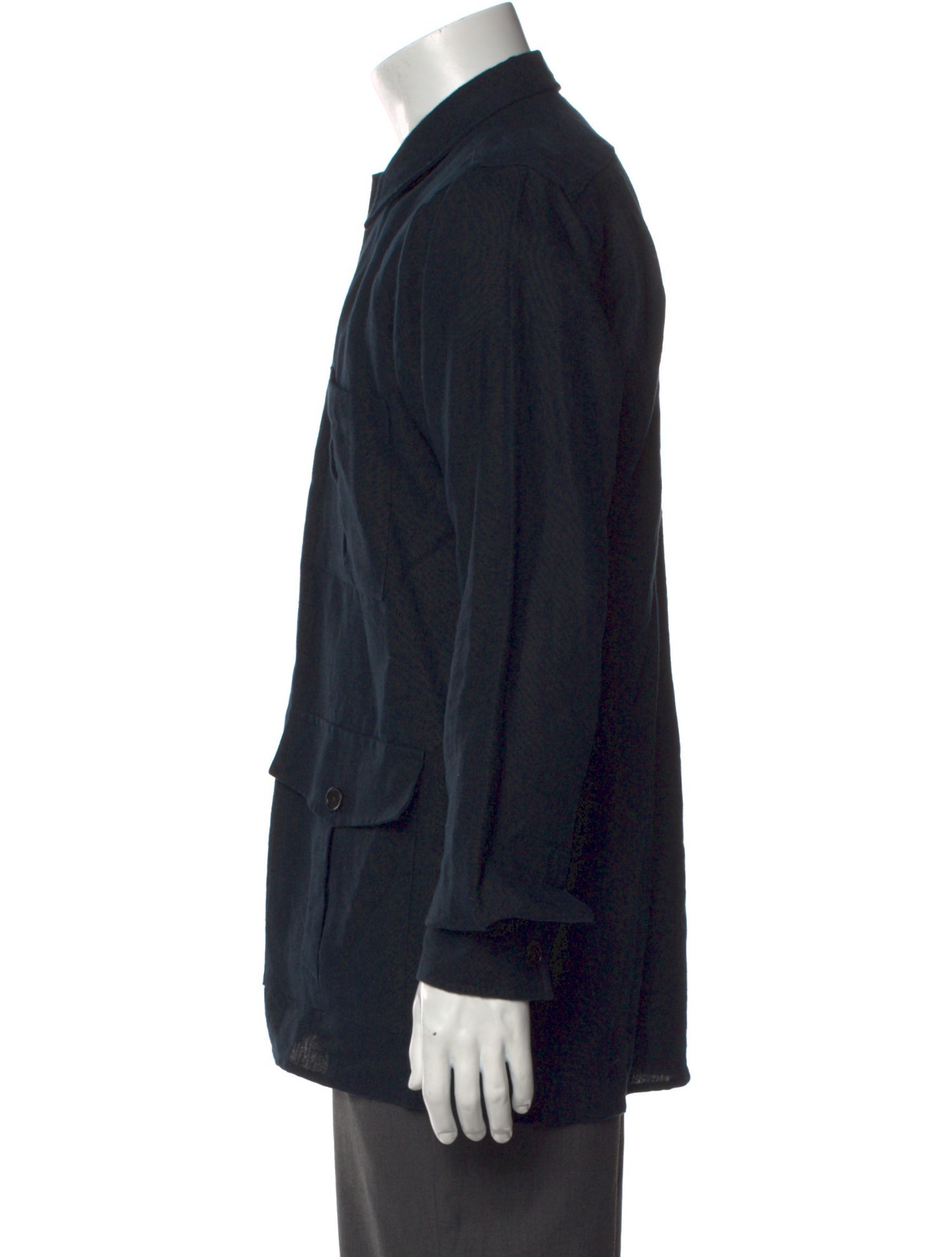 Drake's Linen Long Sleeve Shirt