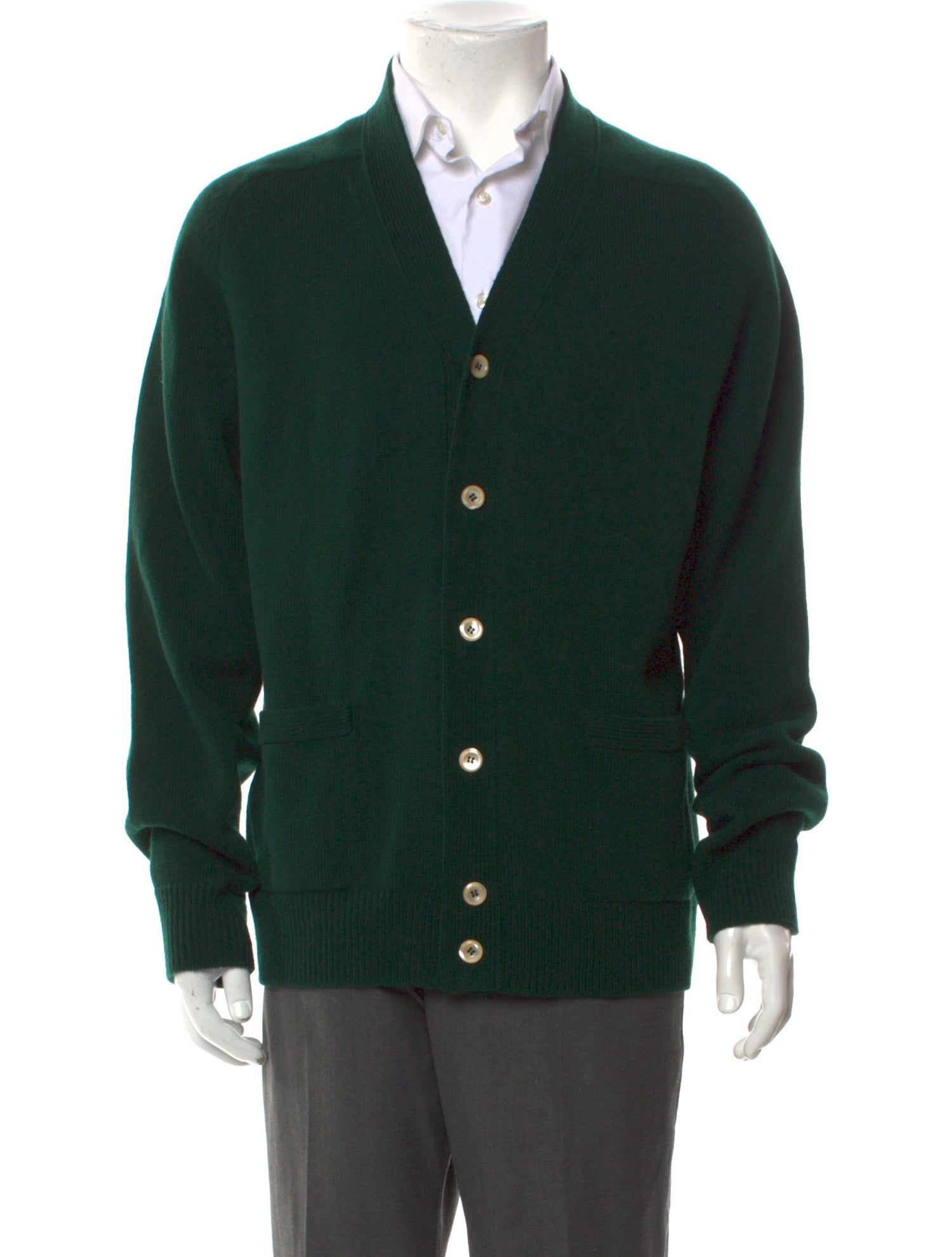 Drake's Lambswool V-Neck Cardigan