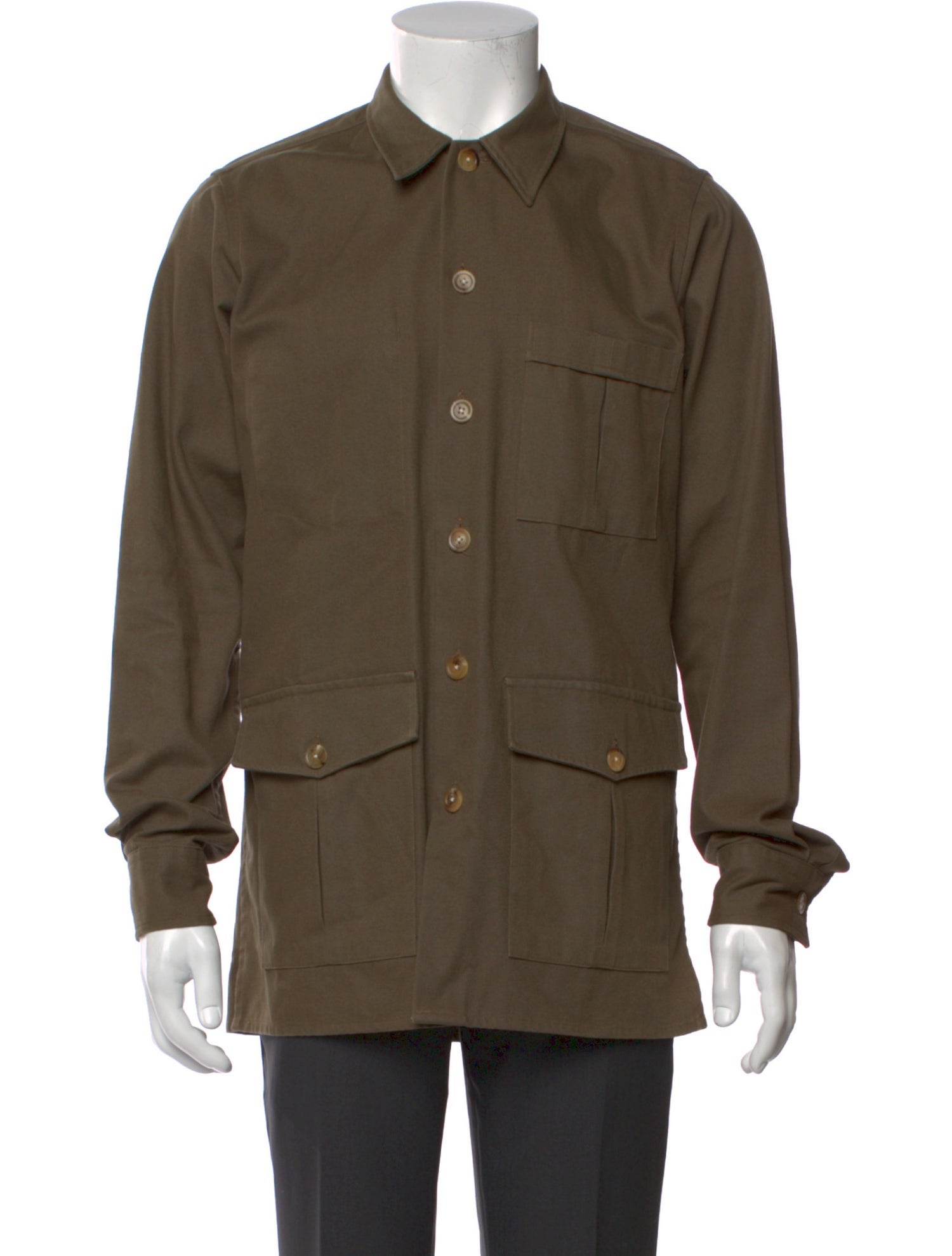 Drake's Long Sleeve Dress Shirt