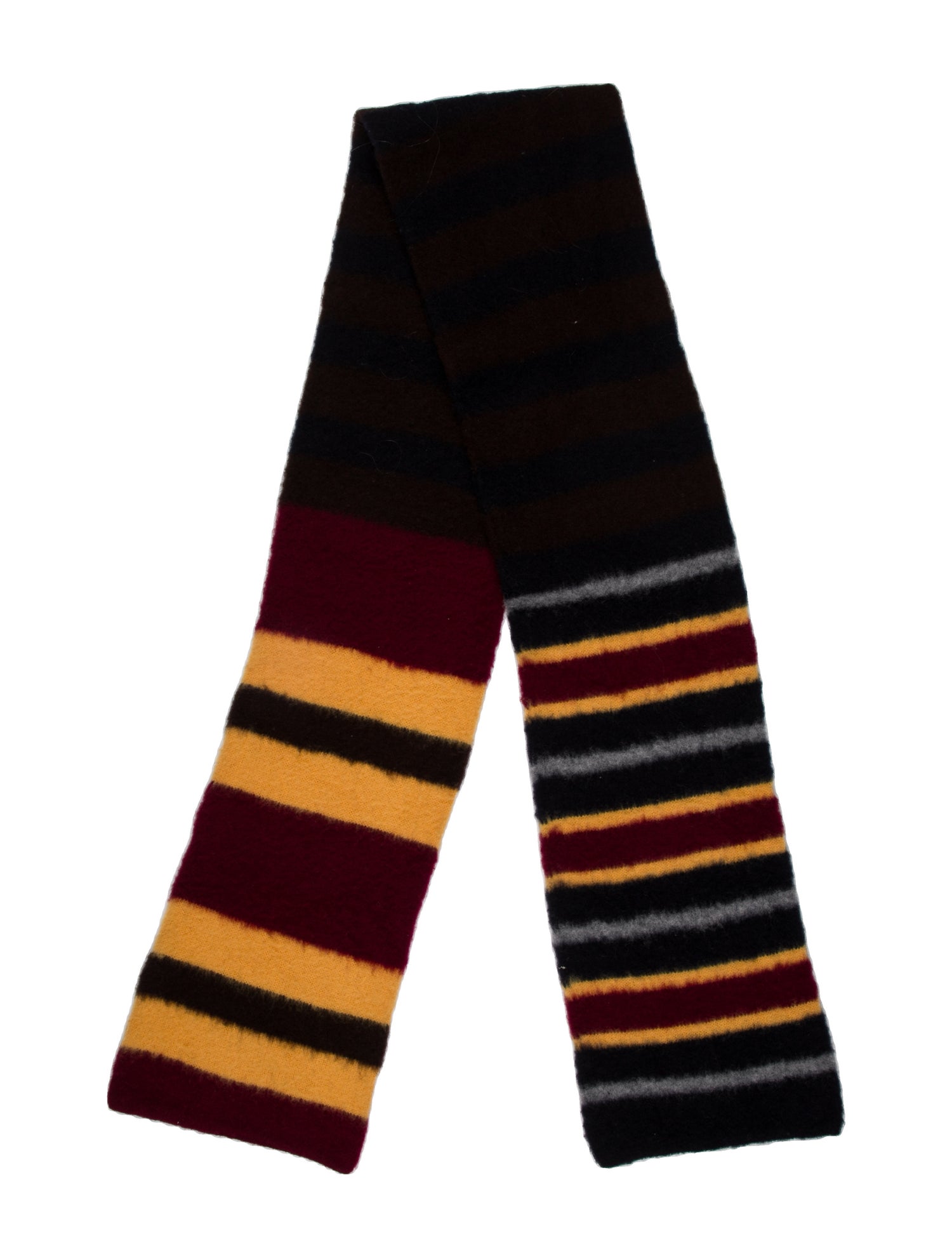 Drake's Lambswool Striped Scarf