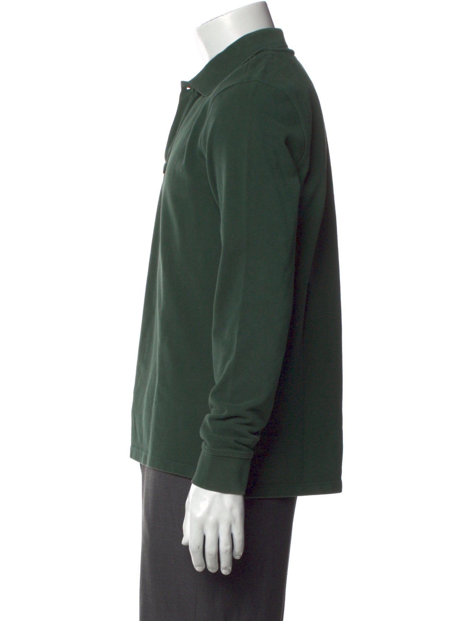 Drake's Collar Long Sleeve Polo Shirt