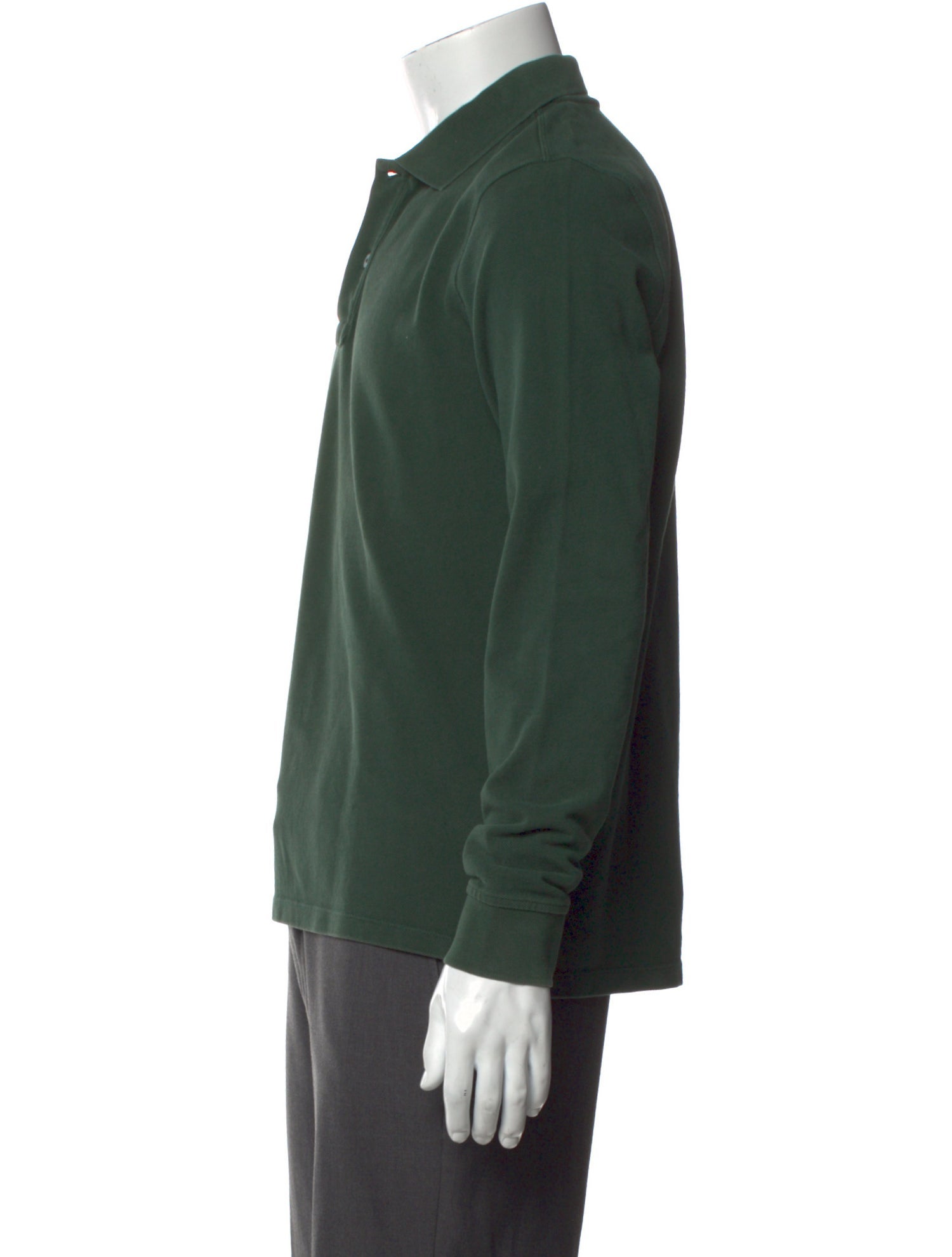Drake's Collar Long Sleeve Polo Shirt