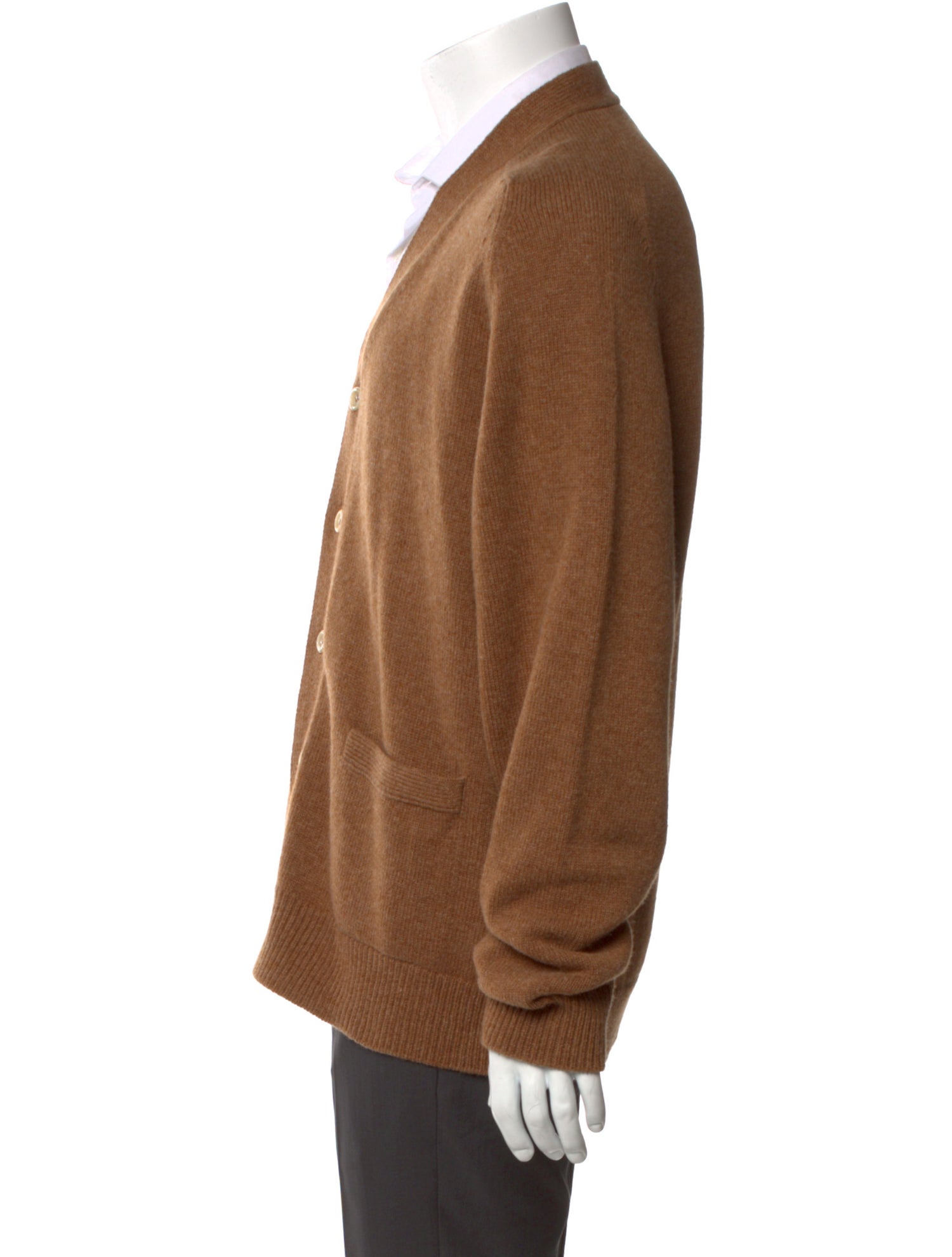 Drake's Lambswool V-Neck Cardigan