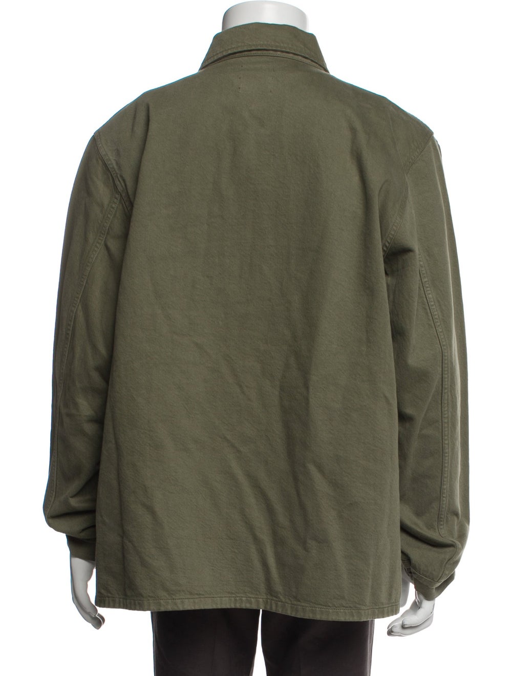 Drake's Utility Jacket Green Patch Pockets - image 3