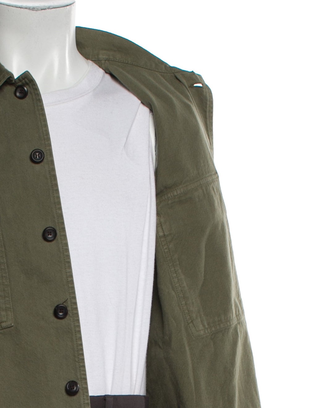 Drake's Utility Jacket Green Patch Pockets - image 4