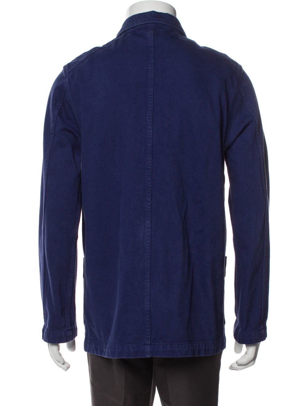 Drake's Utility Jacket Blue Patch Pockets - image 3