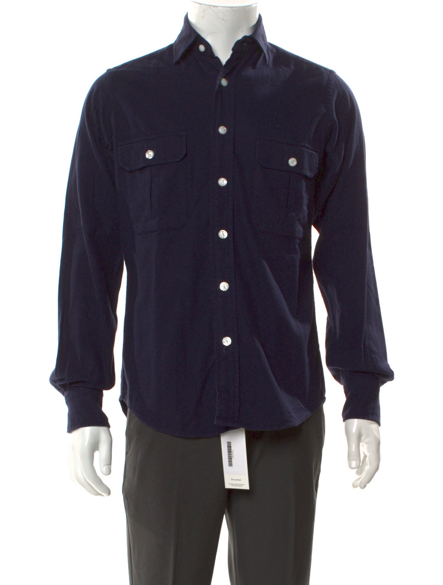 Drake's Long Sleeve Western Shirt