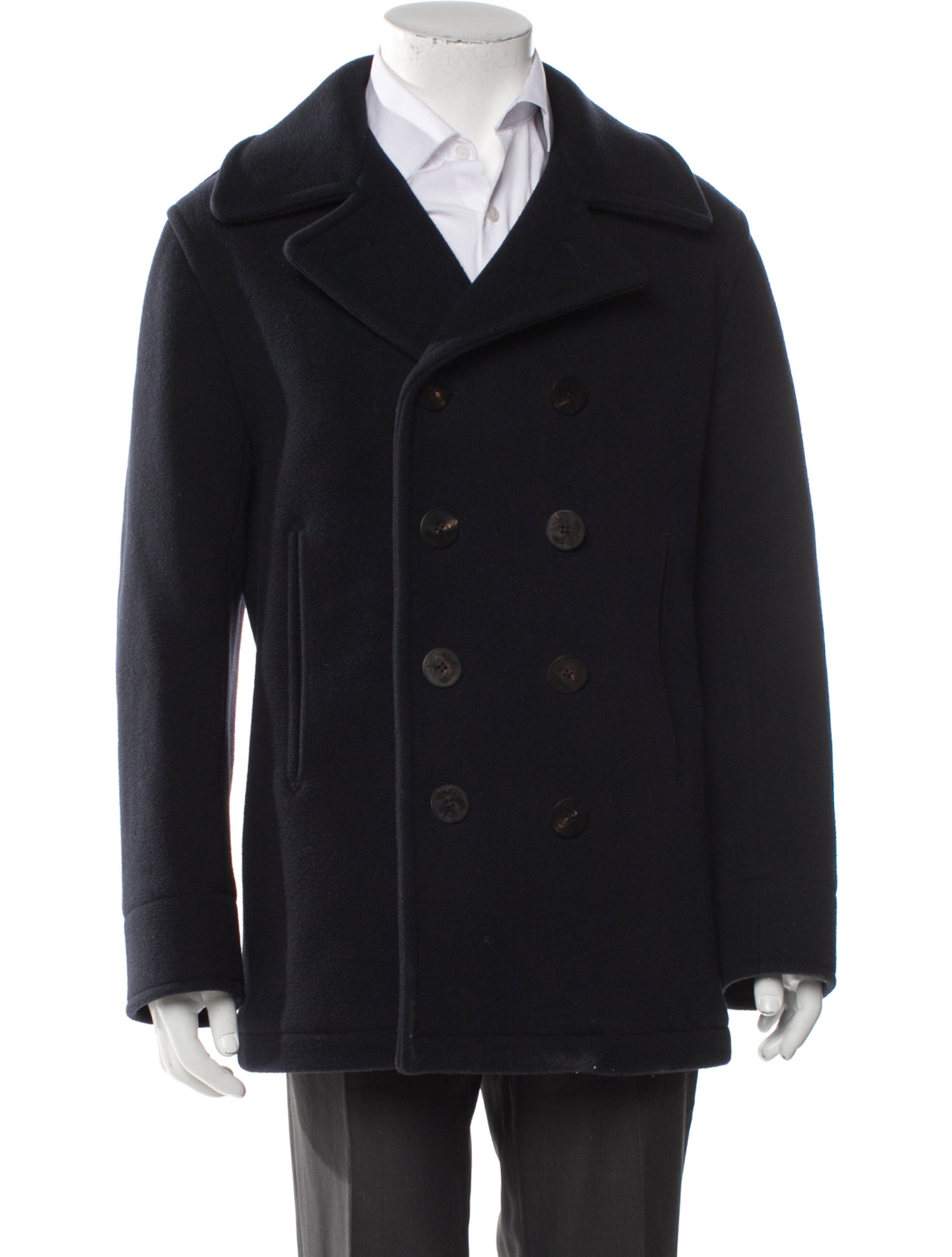 Drake's Wool Peacoat