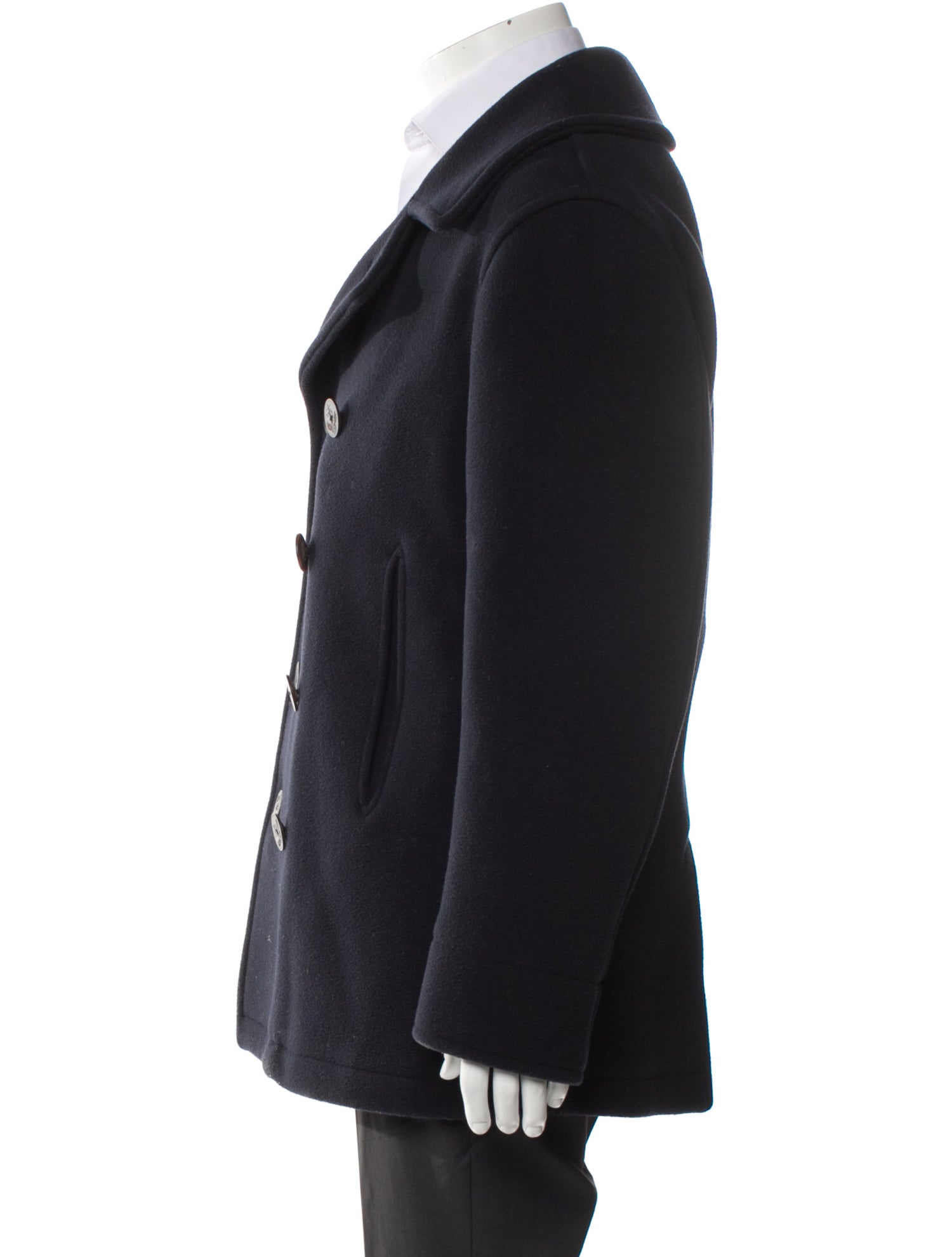 Drake's Wool Peacoat