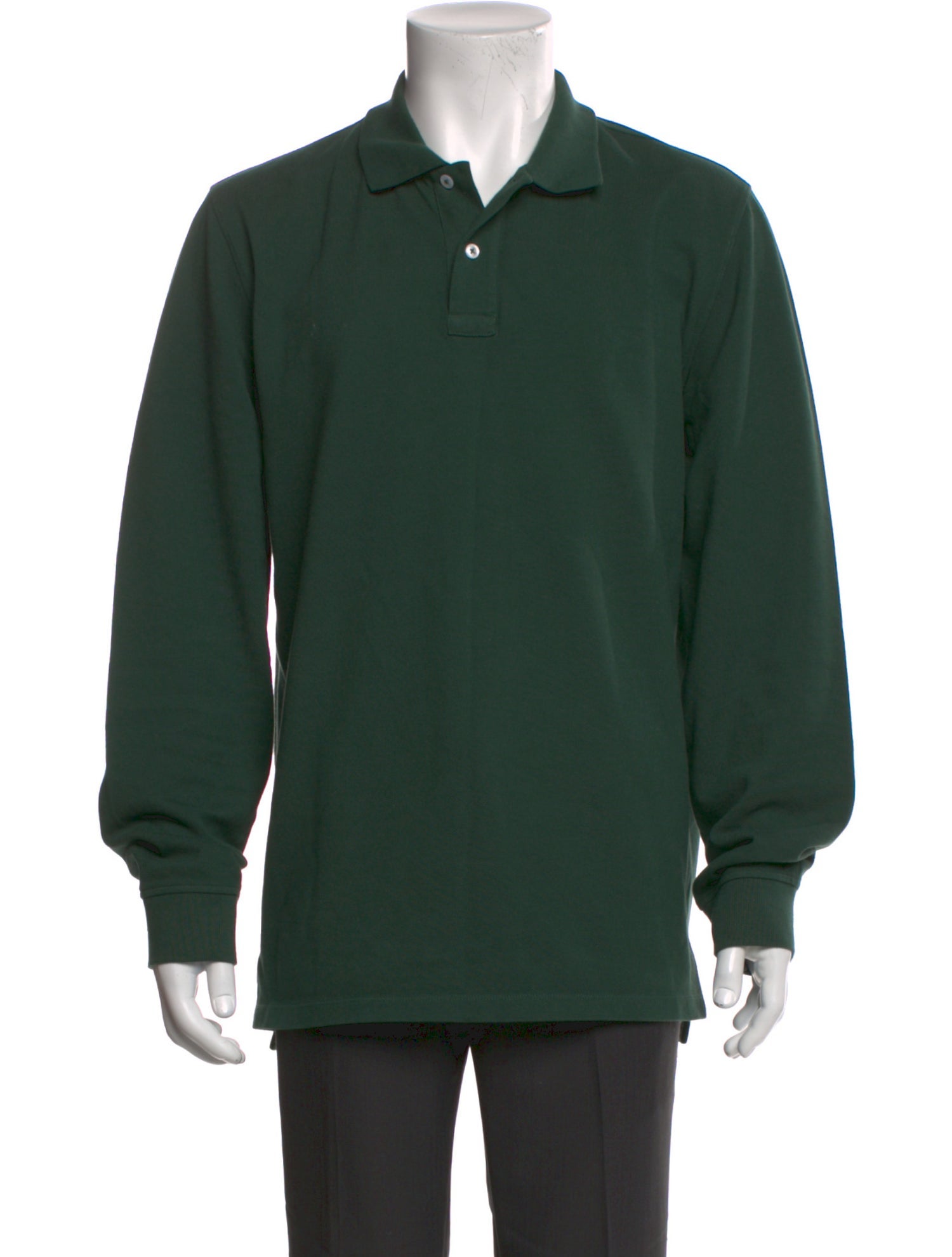 Drake's Crew Neck Long Sleeve Polo Shirt