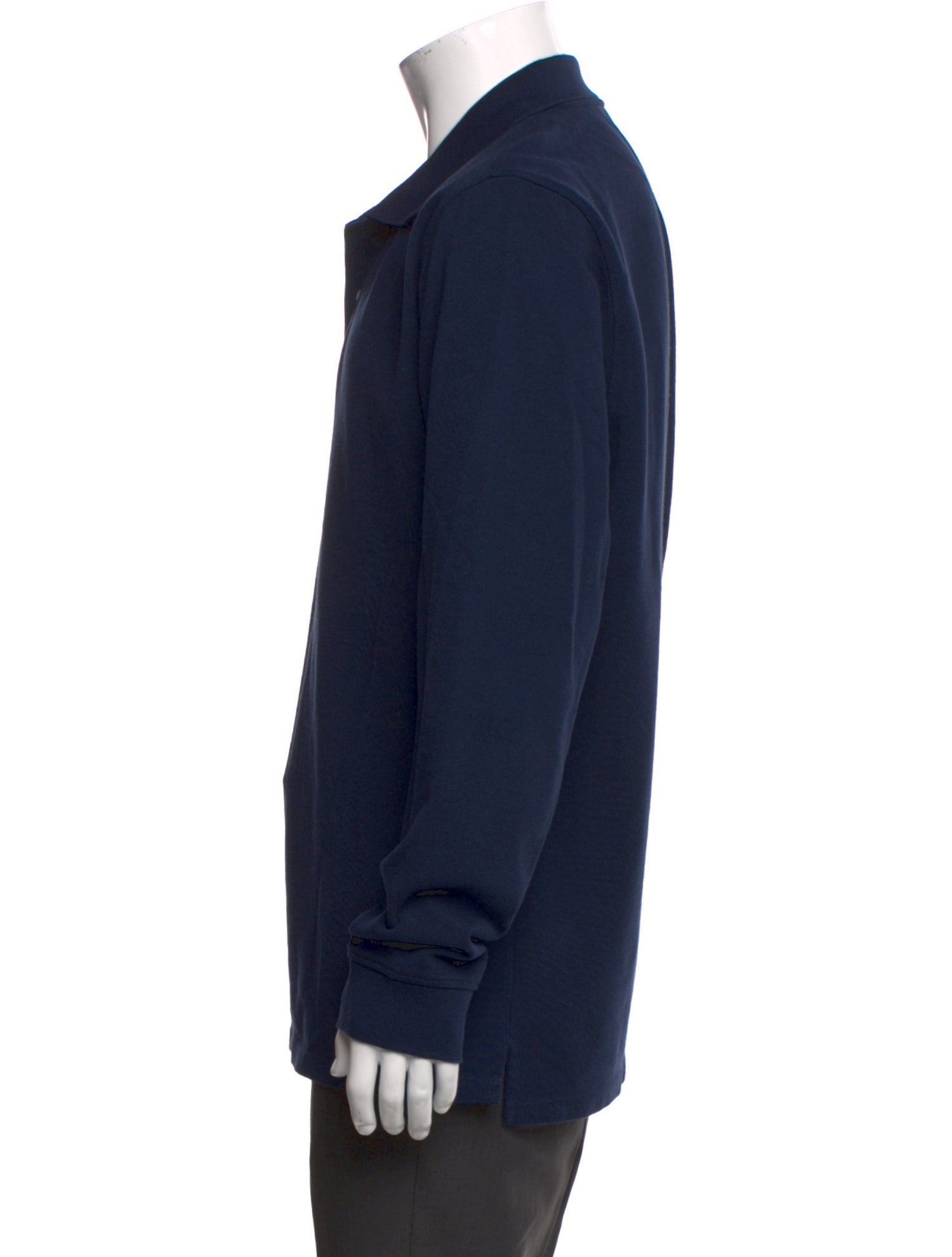 Drake's Crew Neck Long Sleeve Polo Shirt