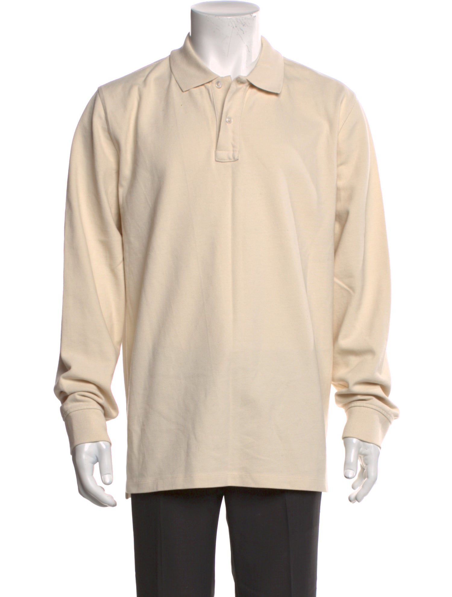 Drake's Crew Neck Long Sleeve Polo Shirt