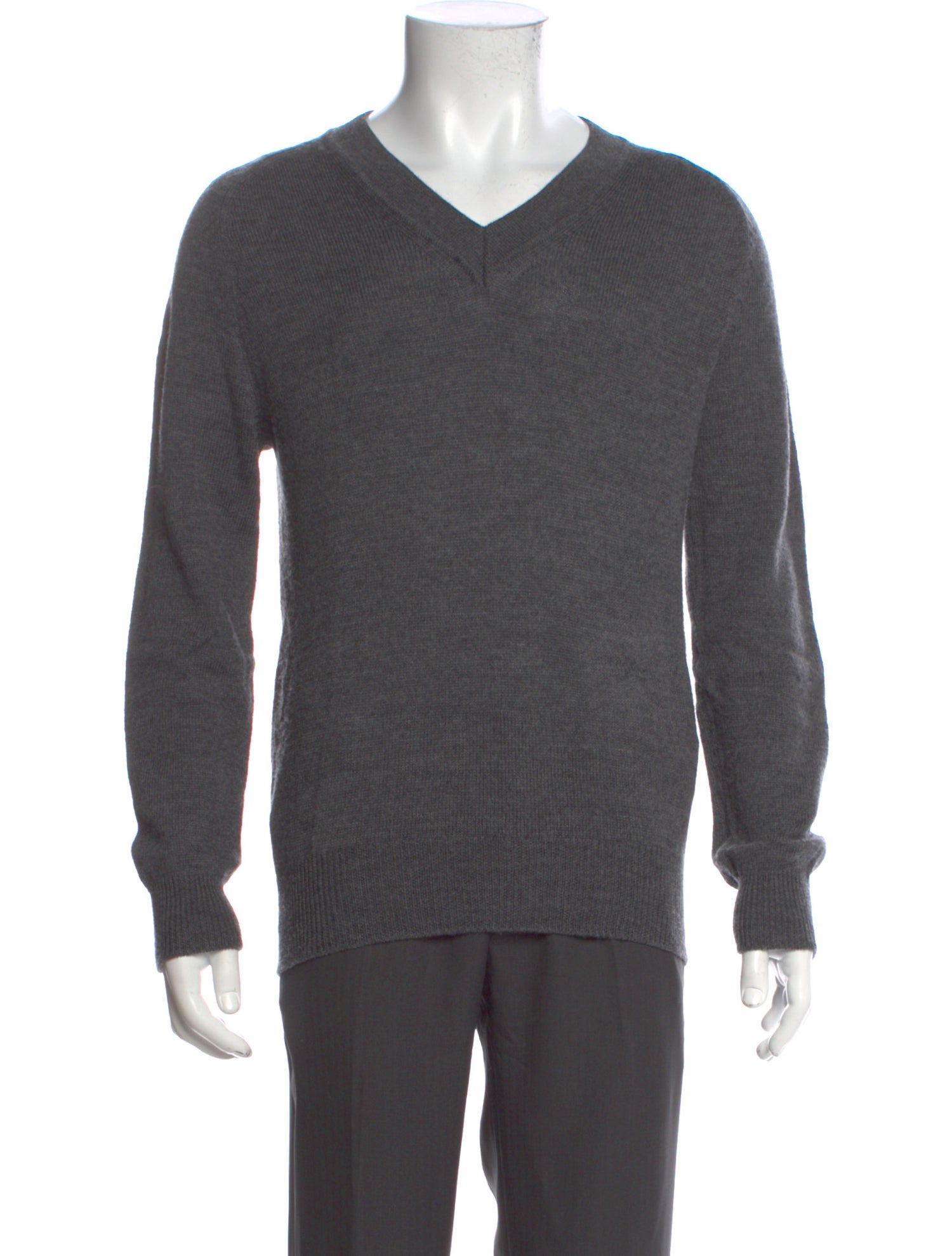 Drake's Merino Wool V-Neck Pullover